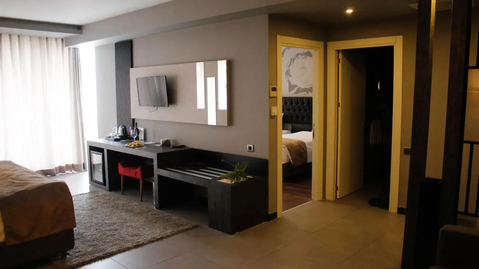 TV and multimedia, Bed in RYS Hotel TV and multimedia, Bed in RYS Hotel