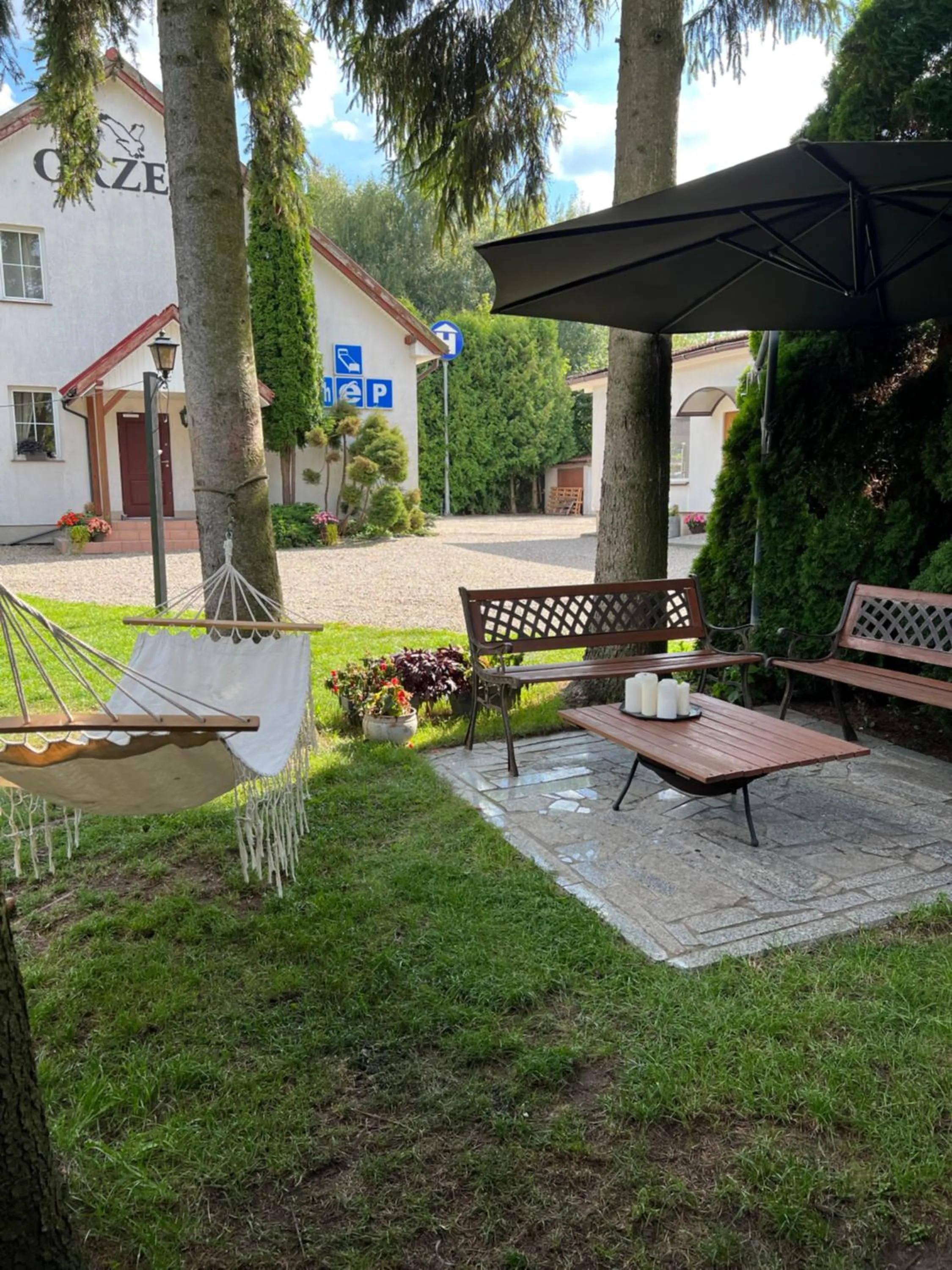 BBQ facilities in Motel Orzeł