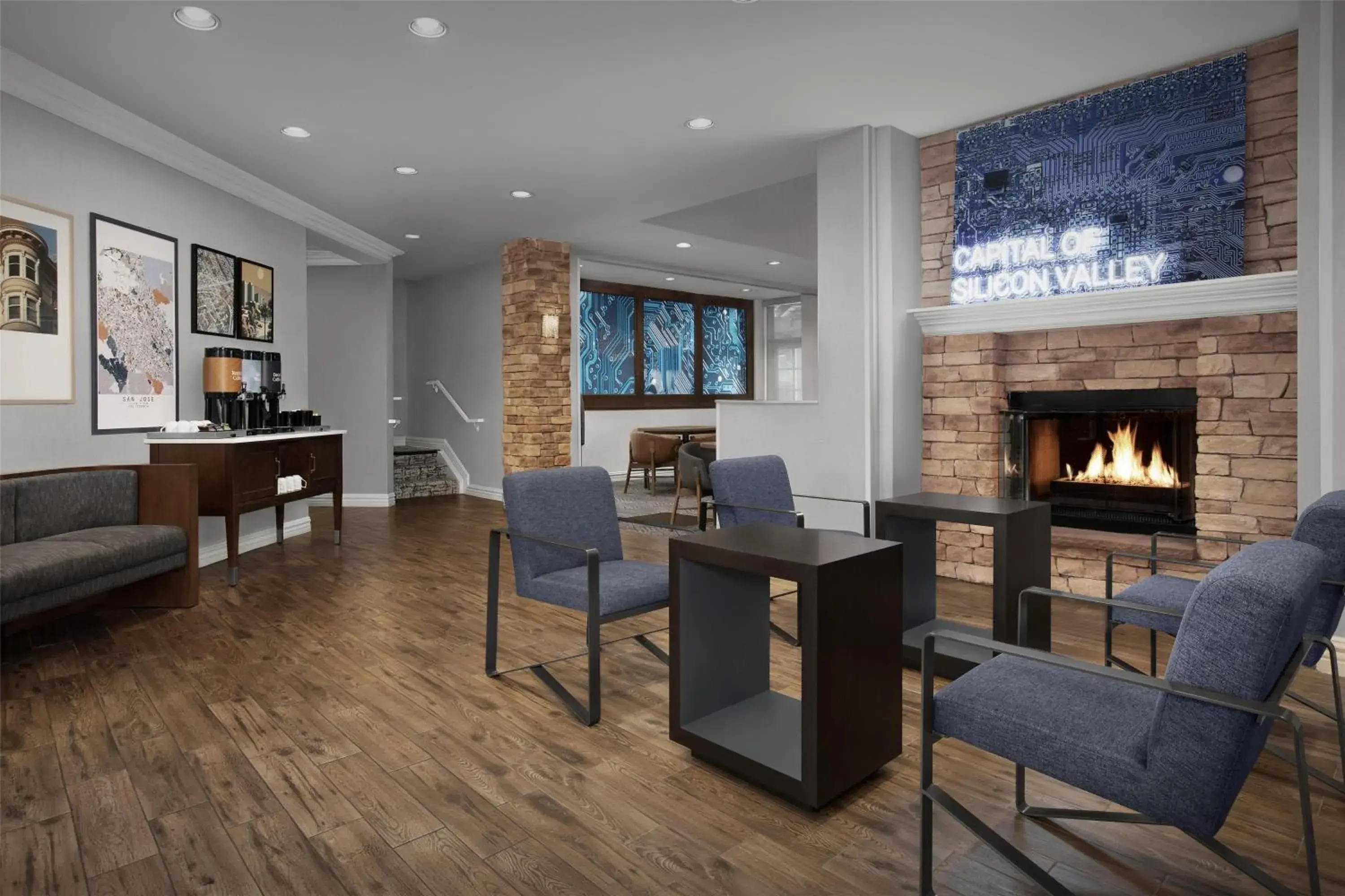 Lobby or reception in Homewood Suites by Hilton San Jose Airport-Silicon Valley Lobby or reception in Homewood Suites by Hilton San Jose Airport-Silicon Valley