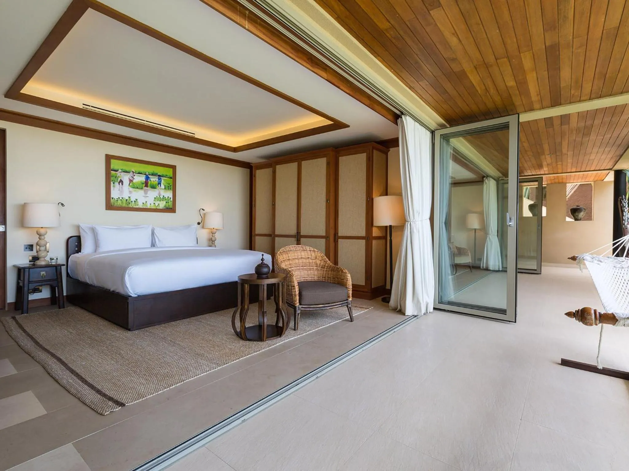 Bed in Panacea Retreat