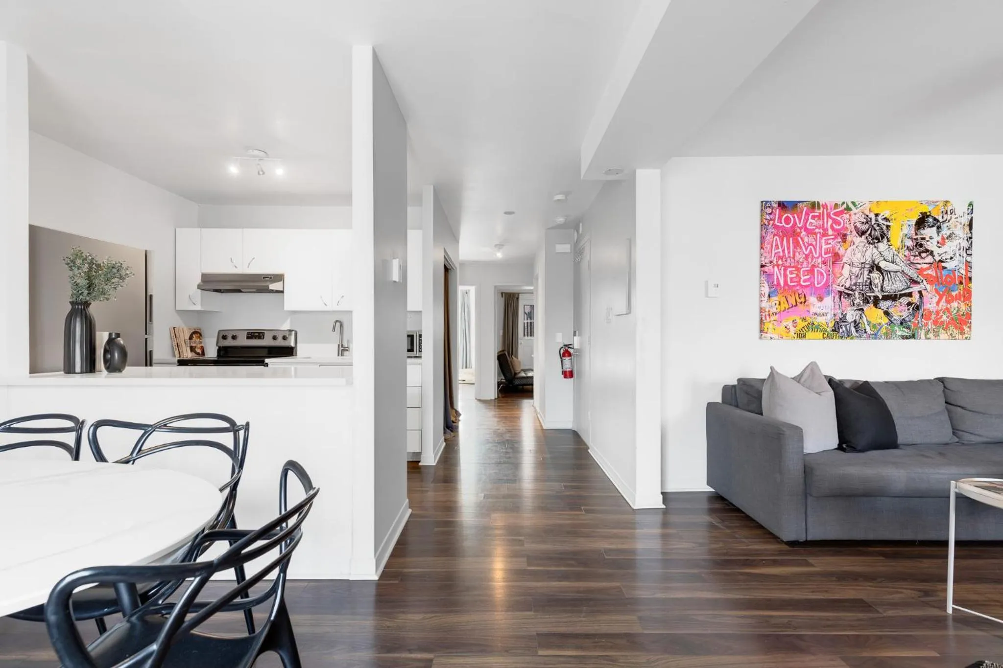 Living room in LiV MTL Soho