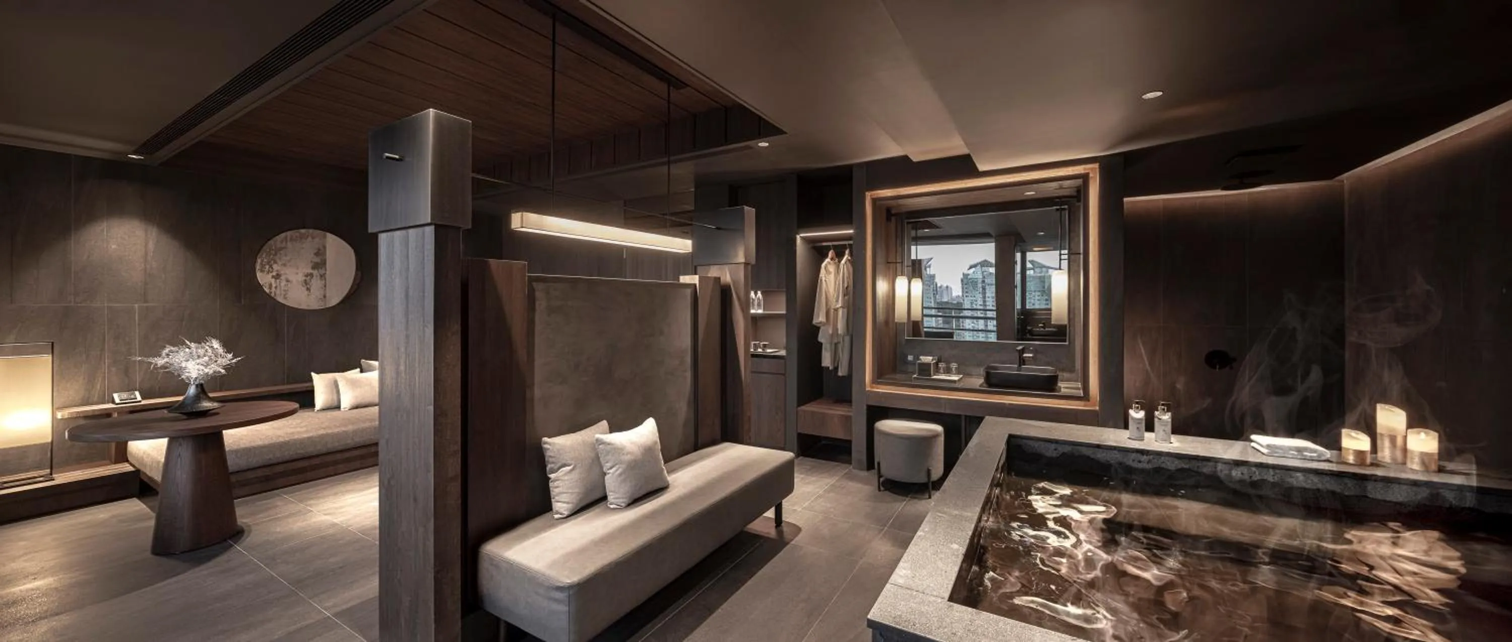 Hot Spring Bath, Bed in Yun Estate Hotel