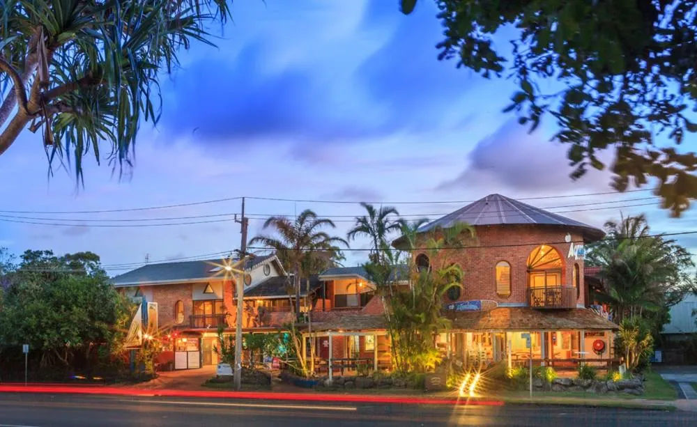 Property building in Aquarius Backpackers Resort