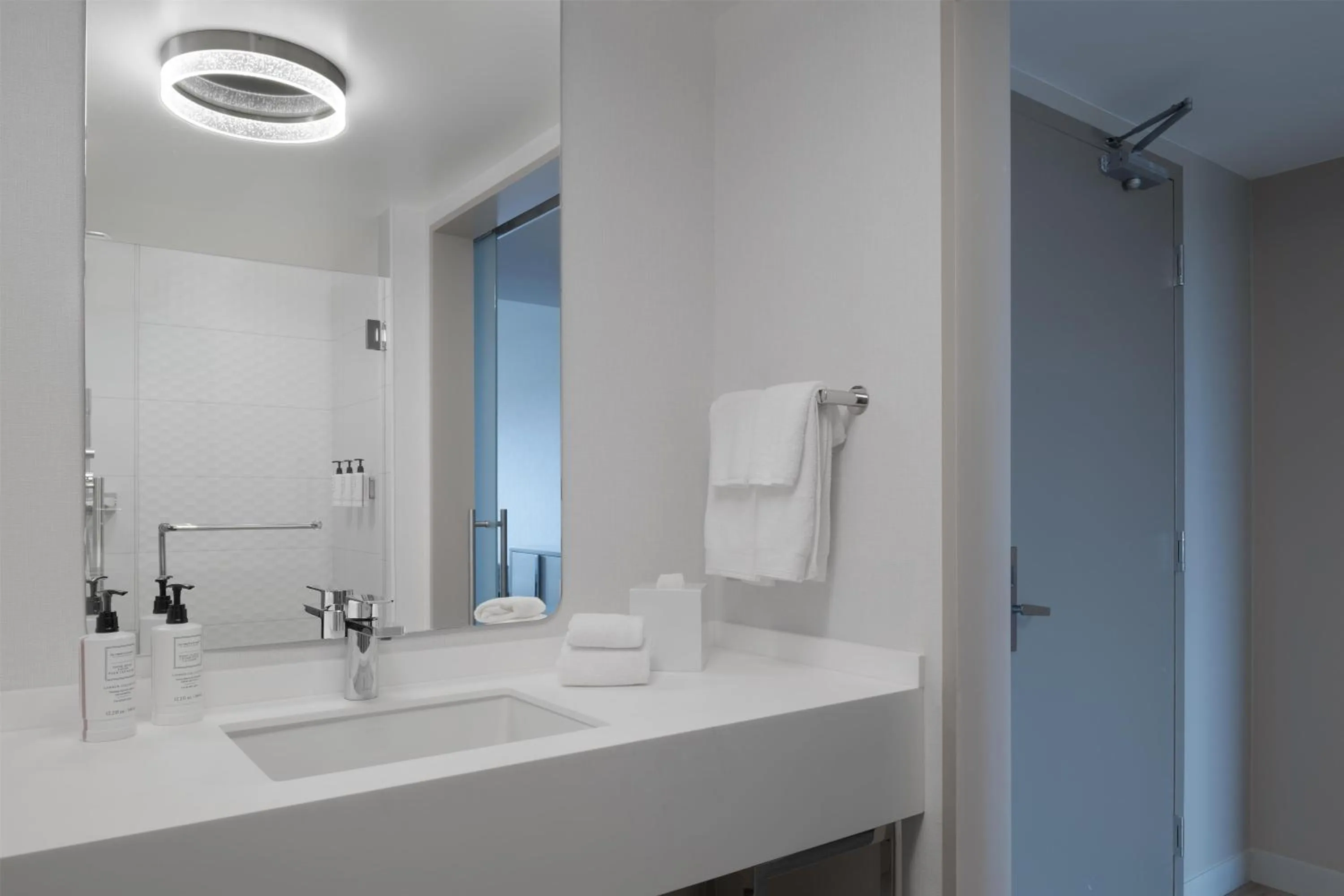 Bathroom in Hilton Santa Clara