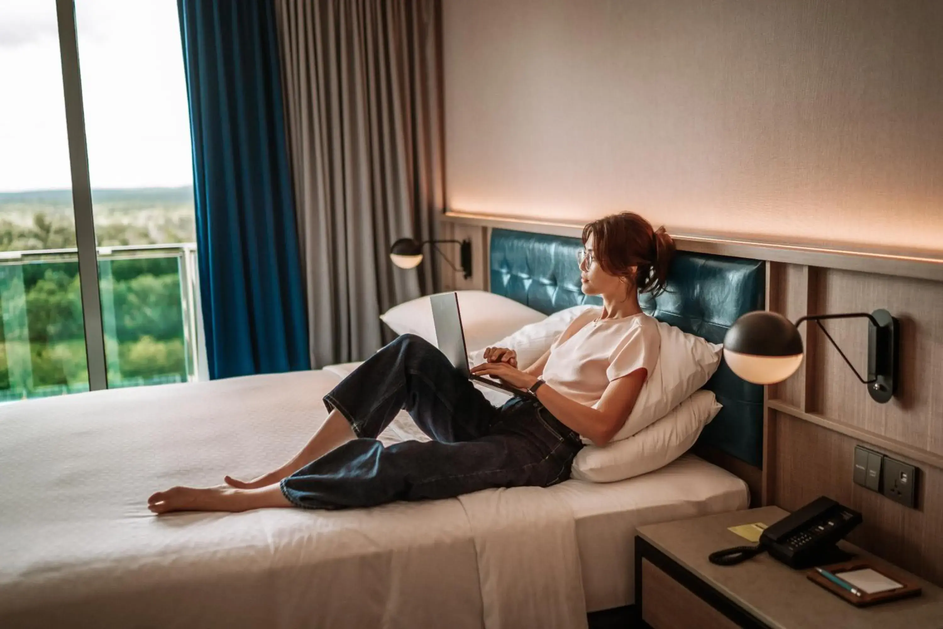 Deluxe King Room with Balcony in Four Points by Sheraton Desaru Deluxe King Room with Balcony in Four Points by Sheraton Desaru