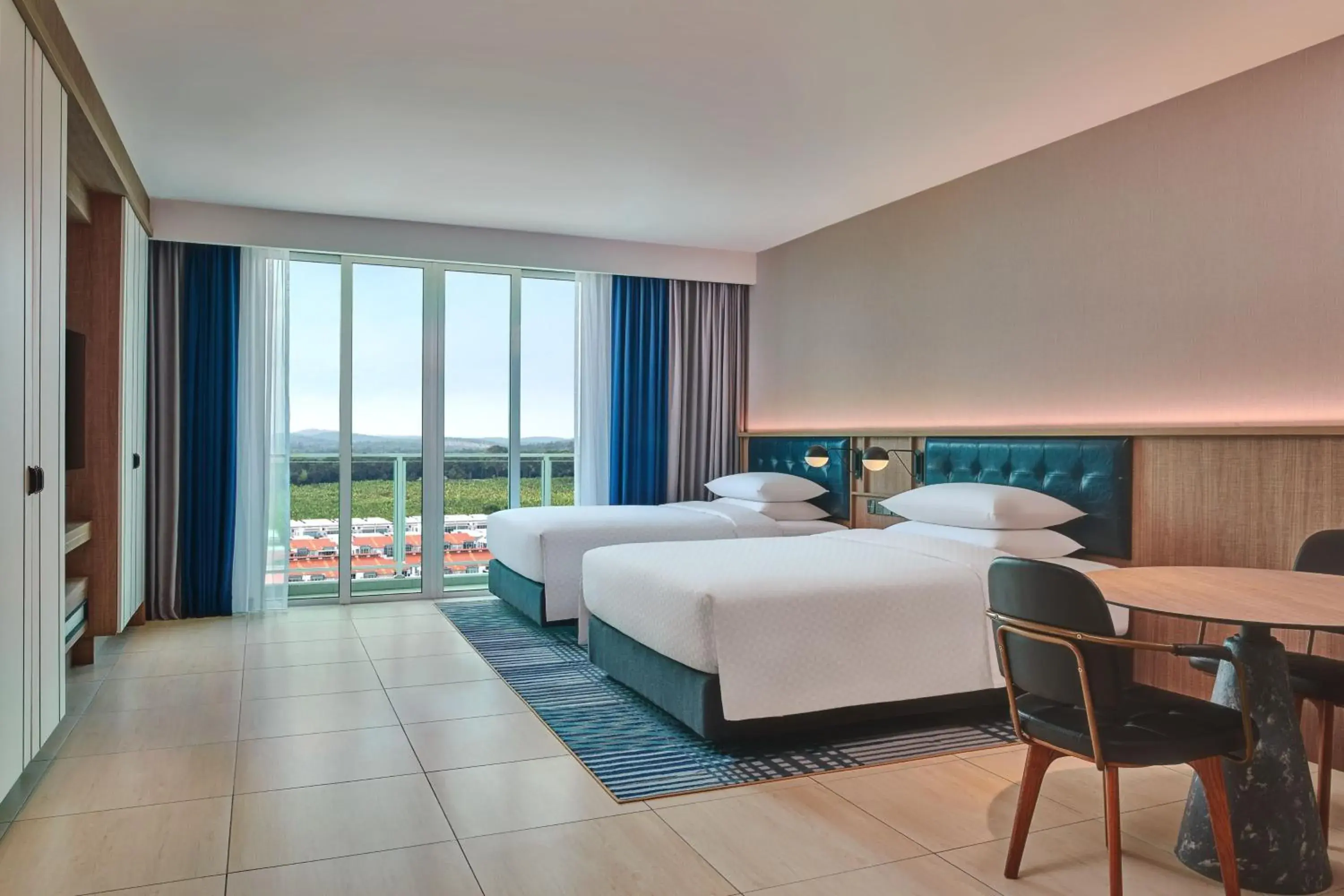 Premium Double Room with Two Double Beds and Balcony in Four Points by Sheraton Desaru Premium Double Room with Two Double Beds and Balcony in Four Points by Sheraton Desaru