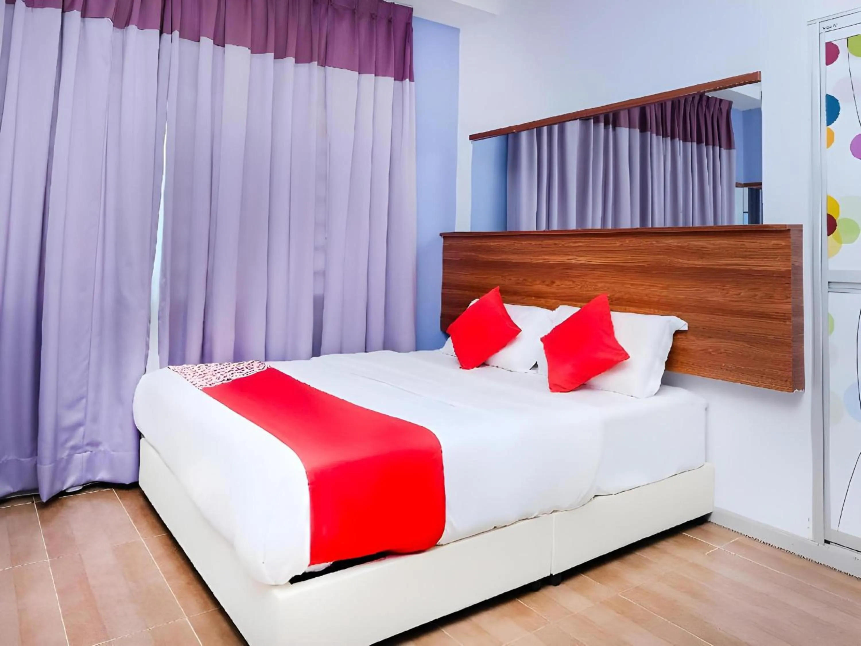 Photo of the whole room, Bed in Hotel O Fajar Baru Boutique Hotel
