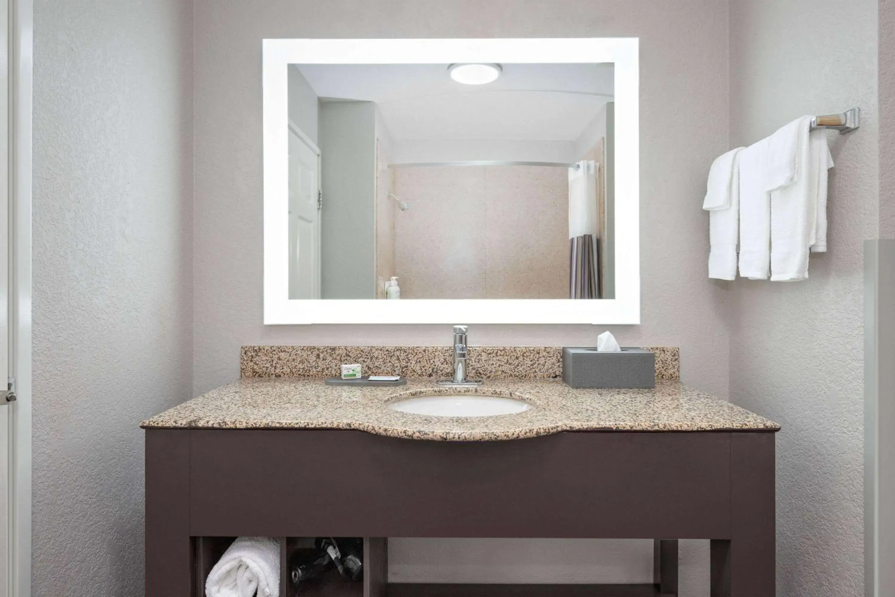Bathroom in La Quinta by Wyndham Alvarado Bathroom in La Quinta by Wyndham Alvarado