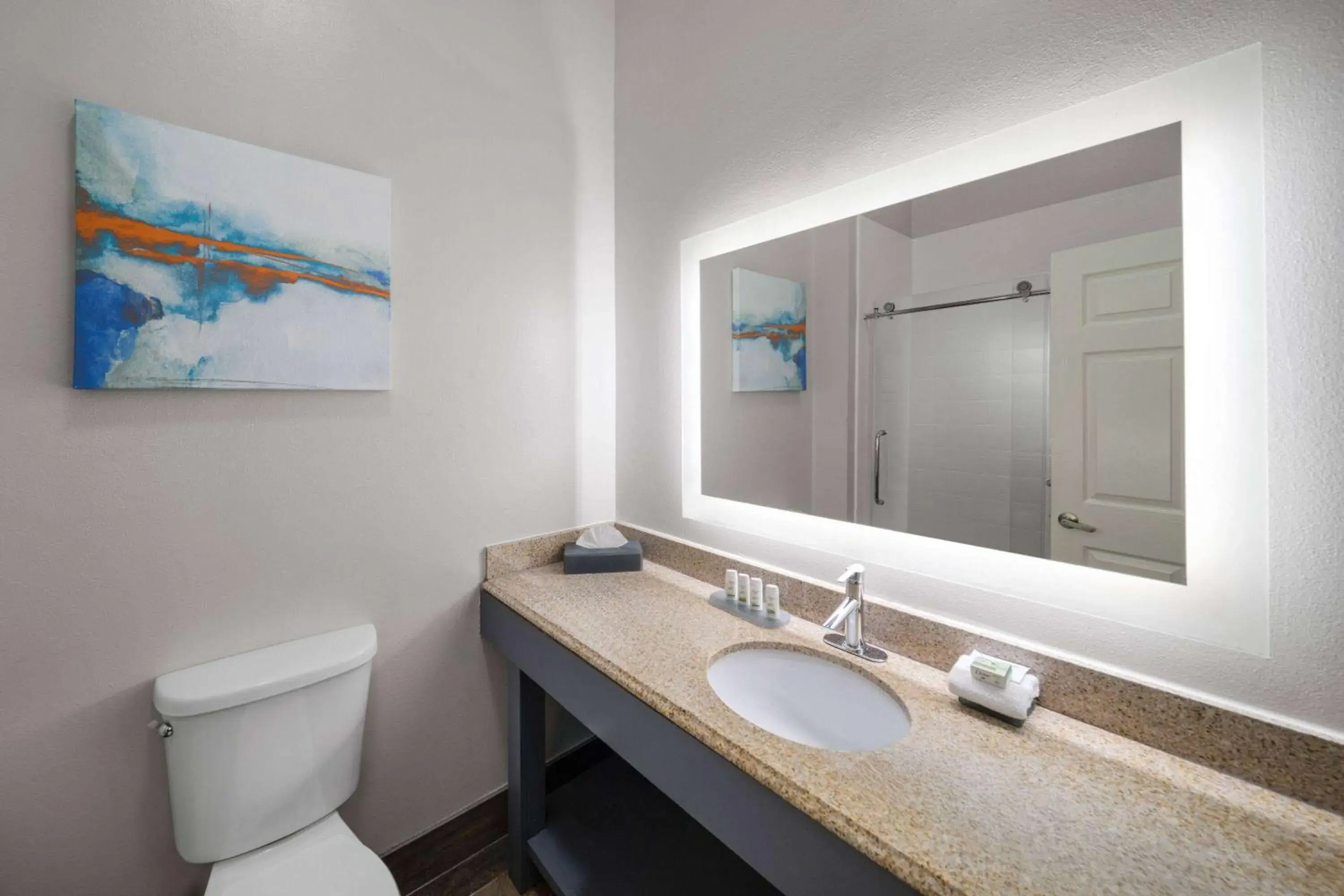 One-Bedroom King Suite with Mobility/Hearing Access and Bathtub with Grab Bars, Non-Smoking in La Quinta by Wyndham Angleton One-Bedroom King Suite with Mobility/Hearing Access and Bathtub with Grab Bars, Non-Smoking in La Quinta by Wyndham Angleton