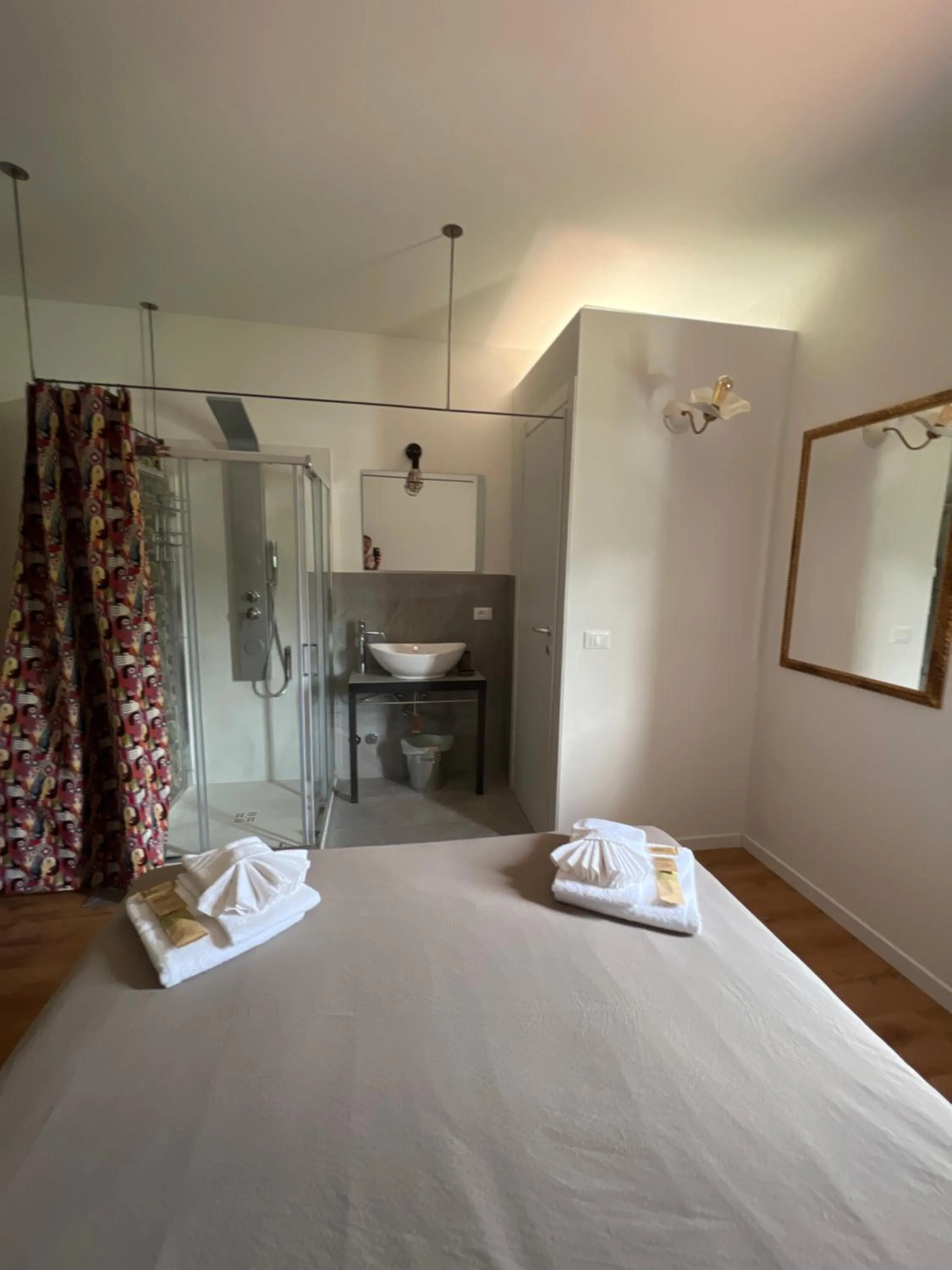 Bathroom, Bed in Albergo Wellness Da Febo