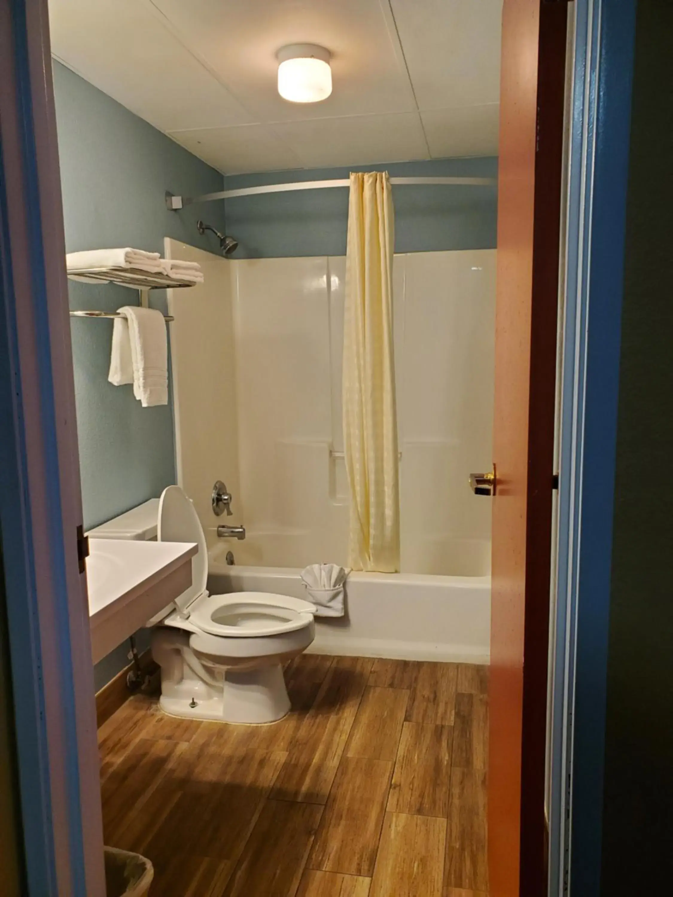 Bathroom in Super 8 by Wyndham Henderson North East Denver