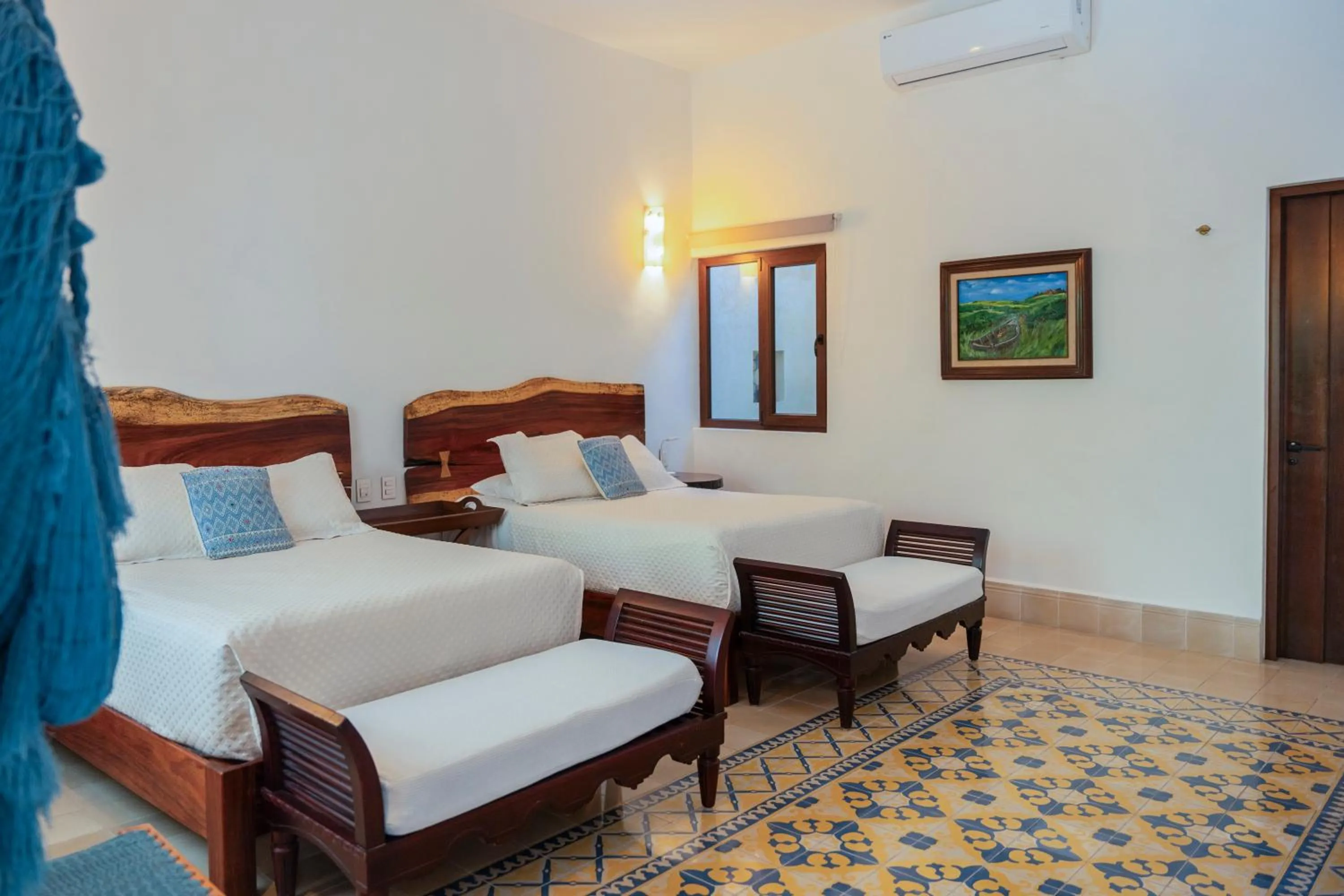 Bed in Hotel Posada San Juan