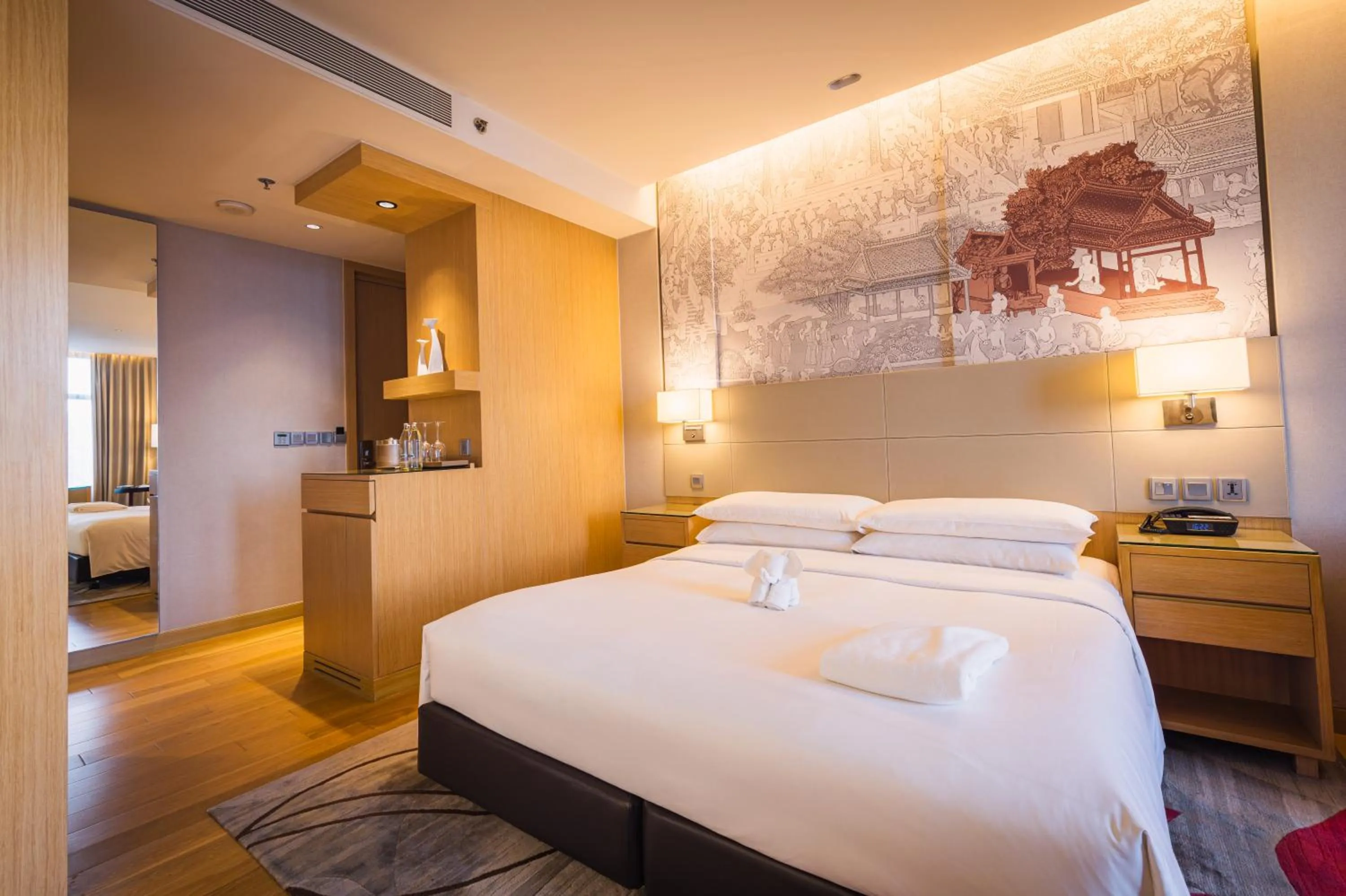 Bed in Bangkok Marriott Hotel Sukhumvit