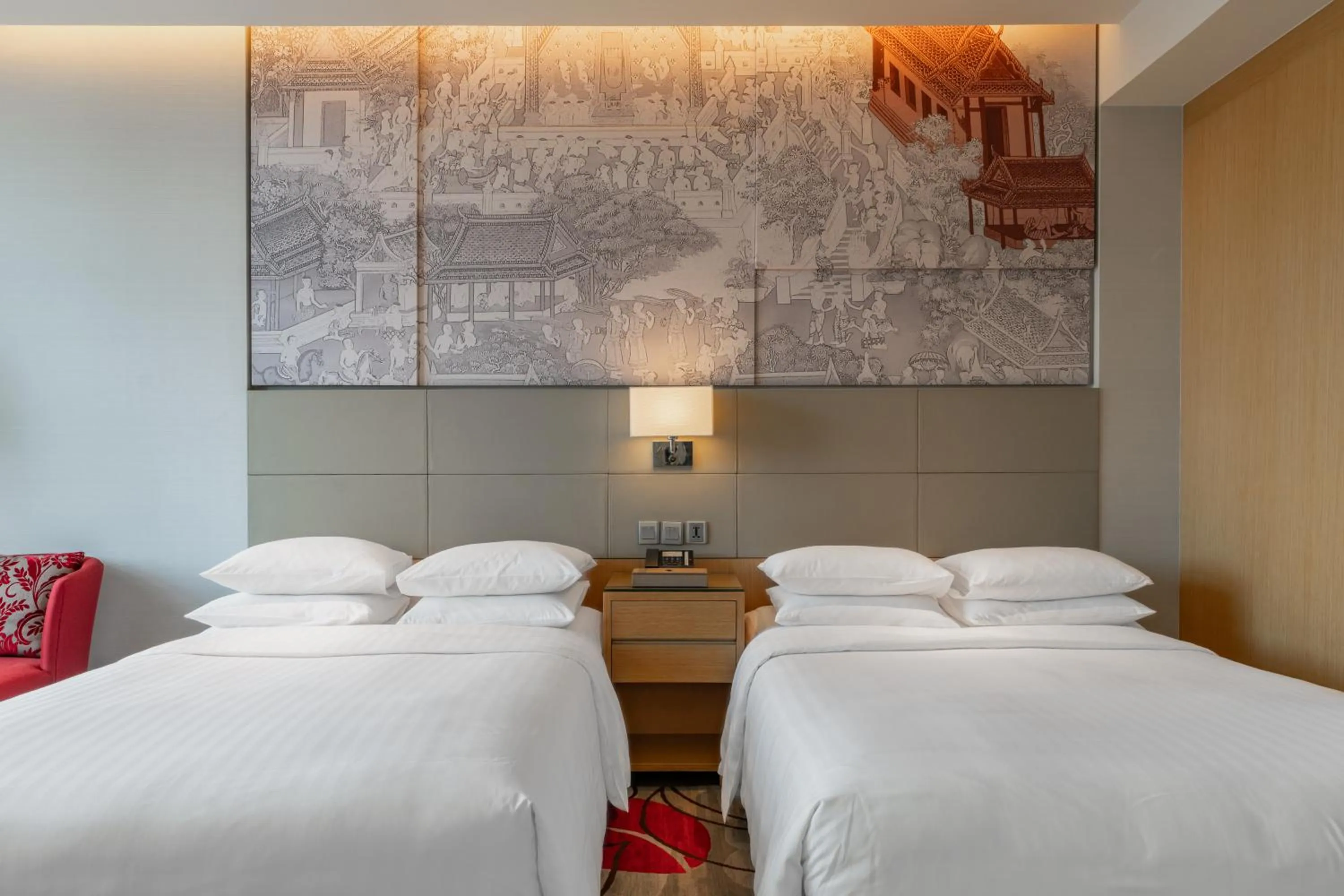 Bed in Bangkok Marriott Hotel Sukhumvit