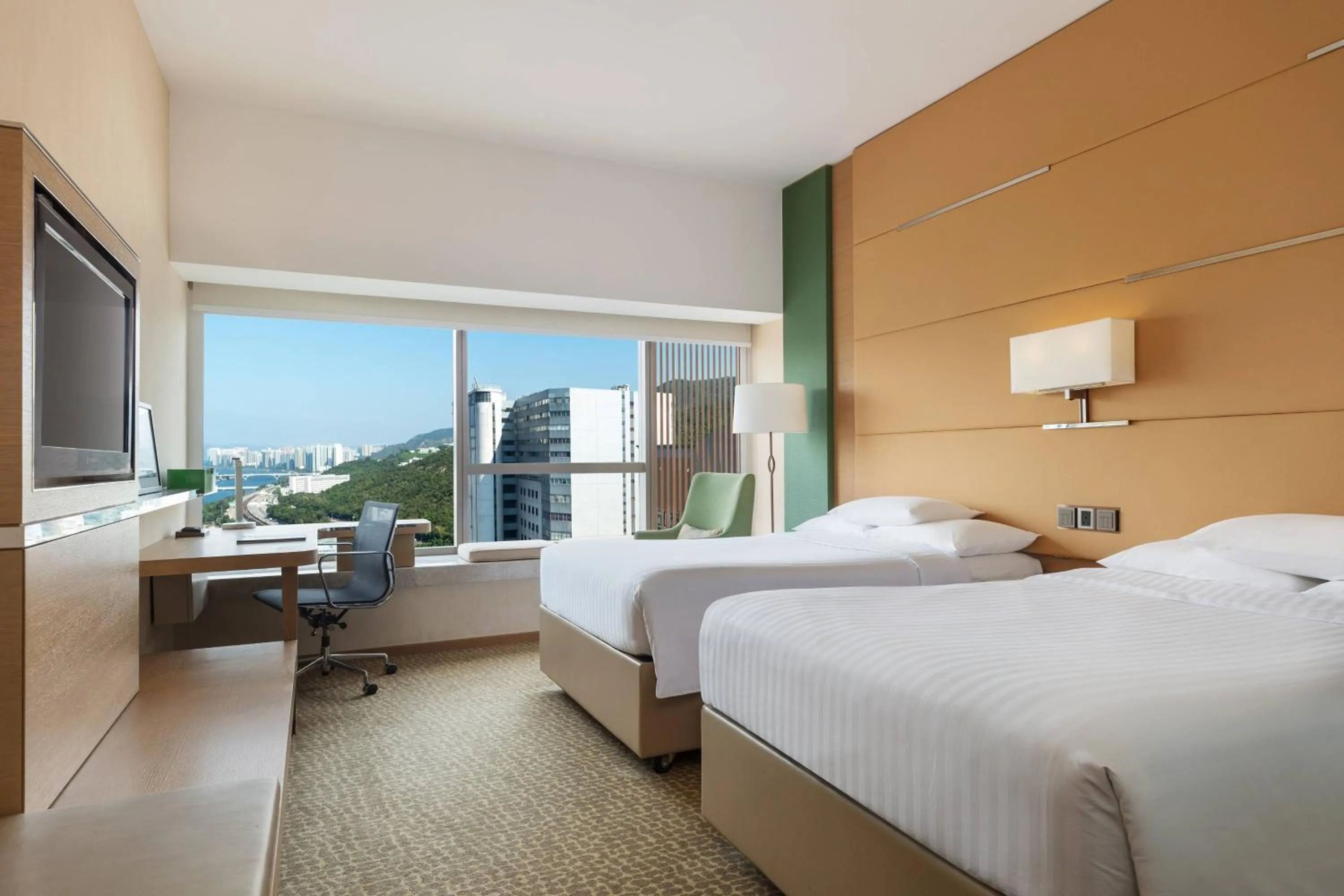 Photo of the whole room, Bed in Courtyard by Marriott Hong Kong Sha Tin