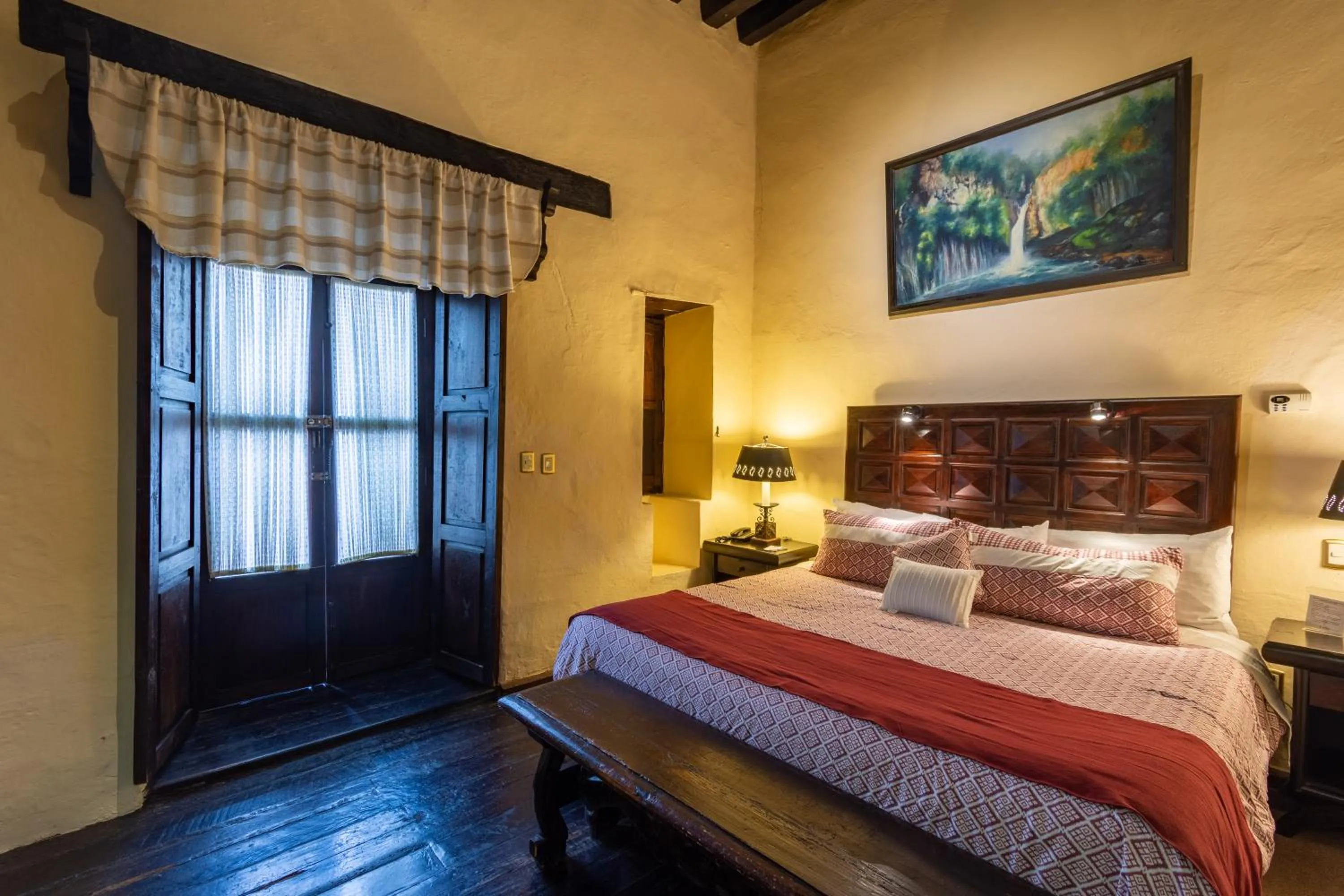 Bed in Hotel Mansion Iturbe