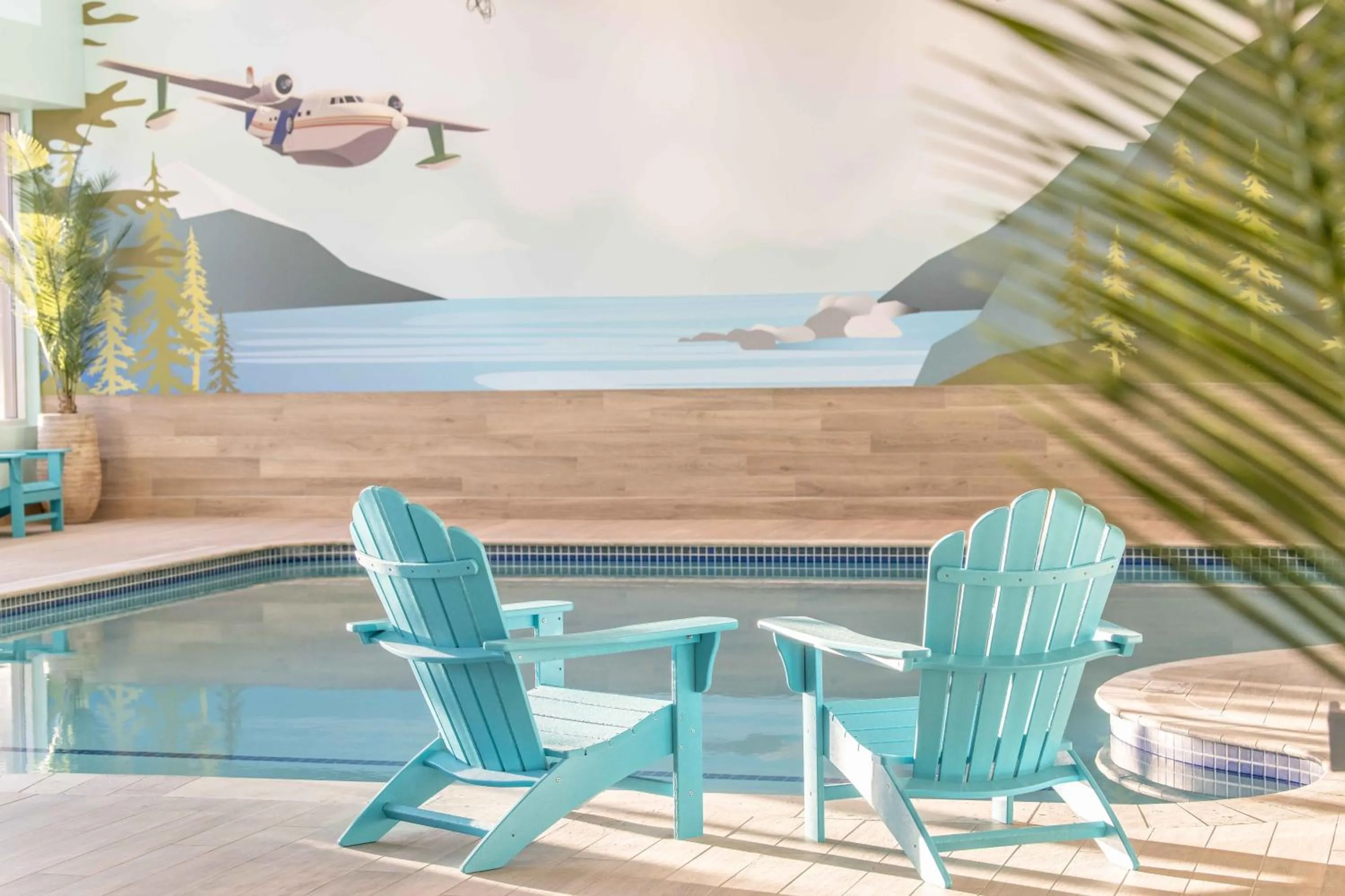 Pool view in Margaritaville Resort Lake Tahoe