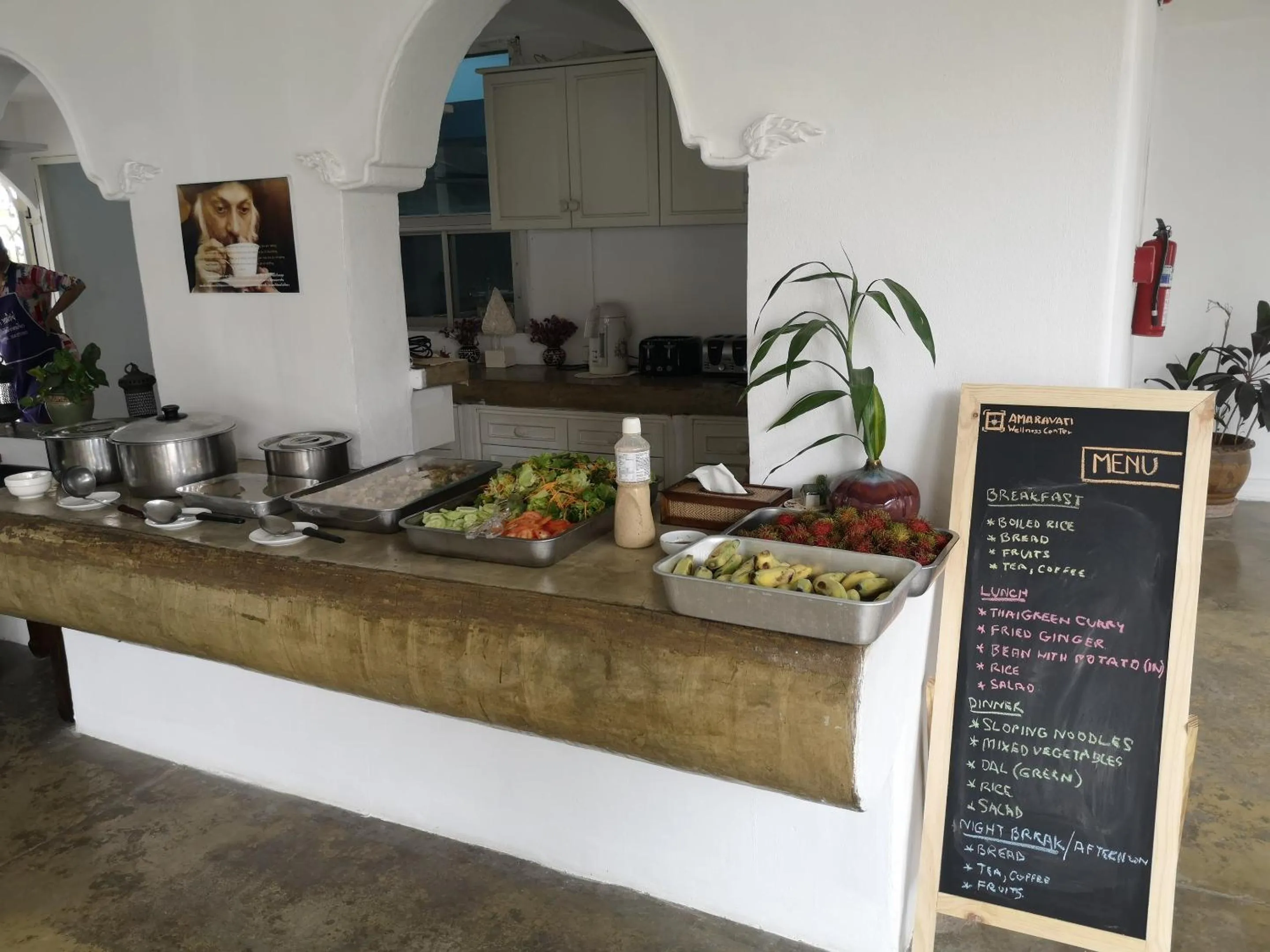 Restaurant/places to eat in Amaravati Wellness Center SHA Plus