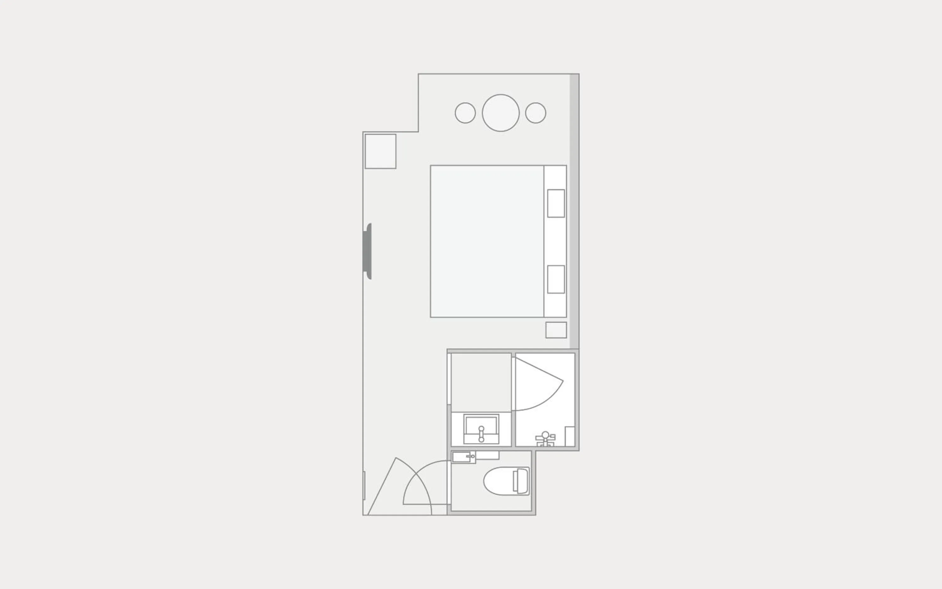 Floor plan in karaksa hotel grande Shin-Osaka Tower