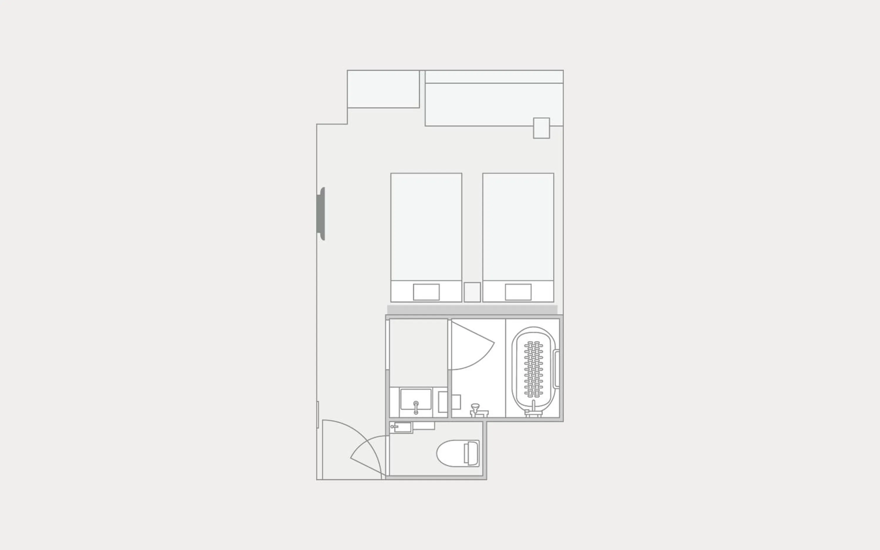 Floor plan in karaksa hotel grande Shin-Osaka Tower