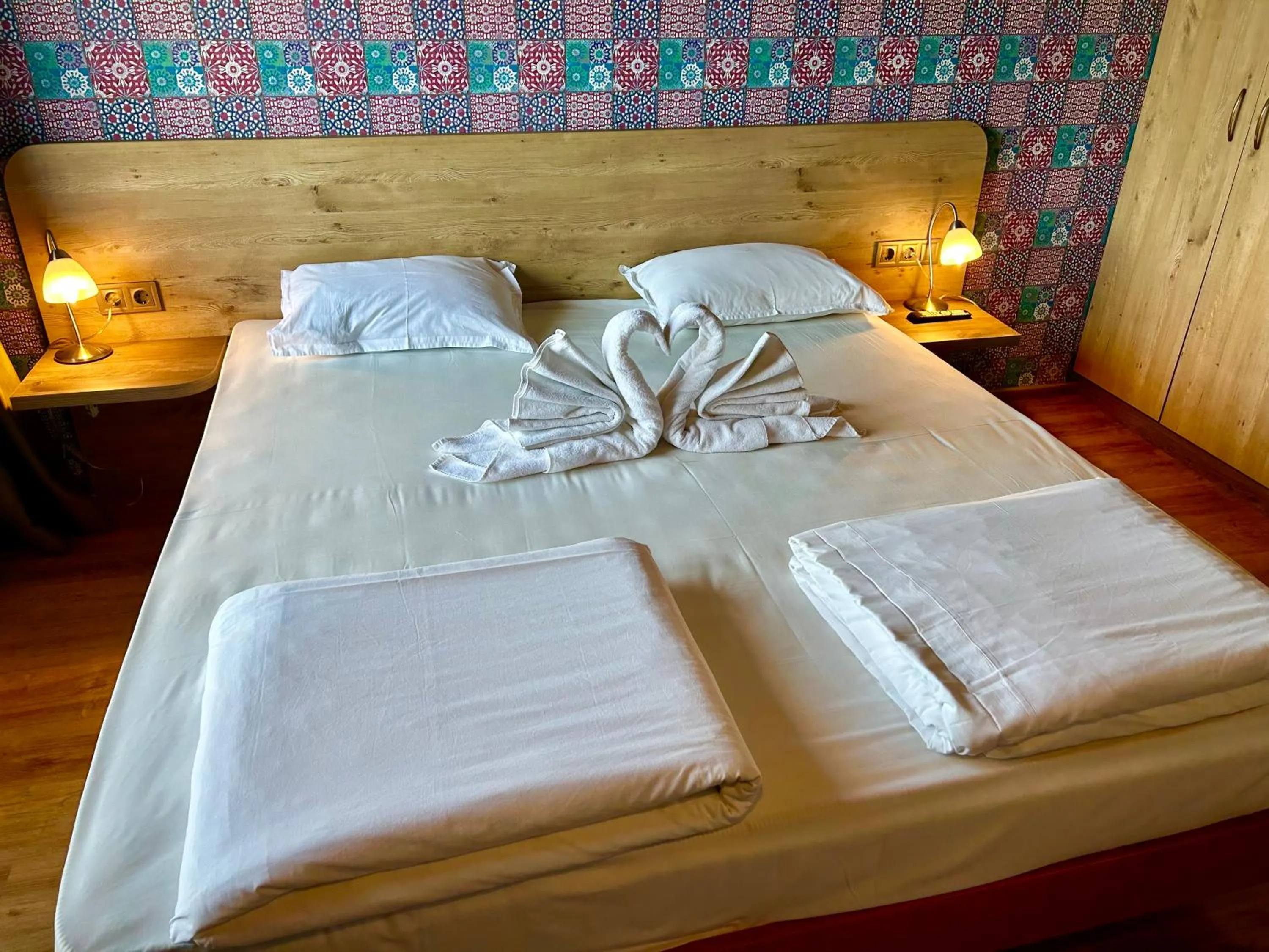 Bed in Dragoman Hotel