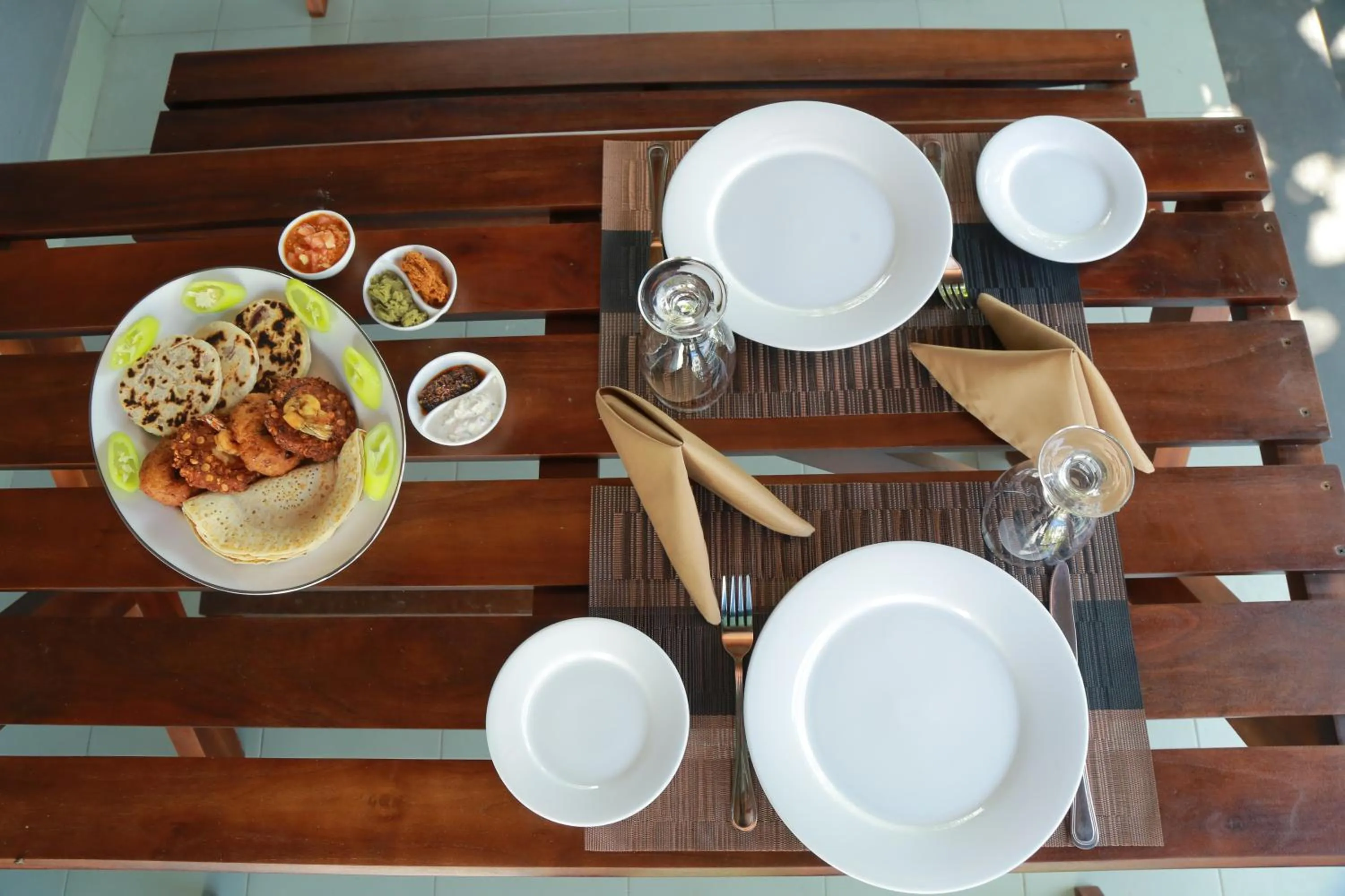 Asian breakfast in 3R Resort