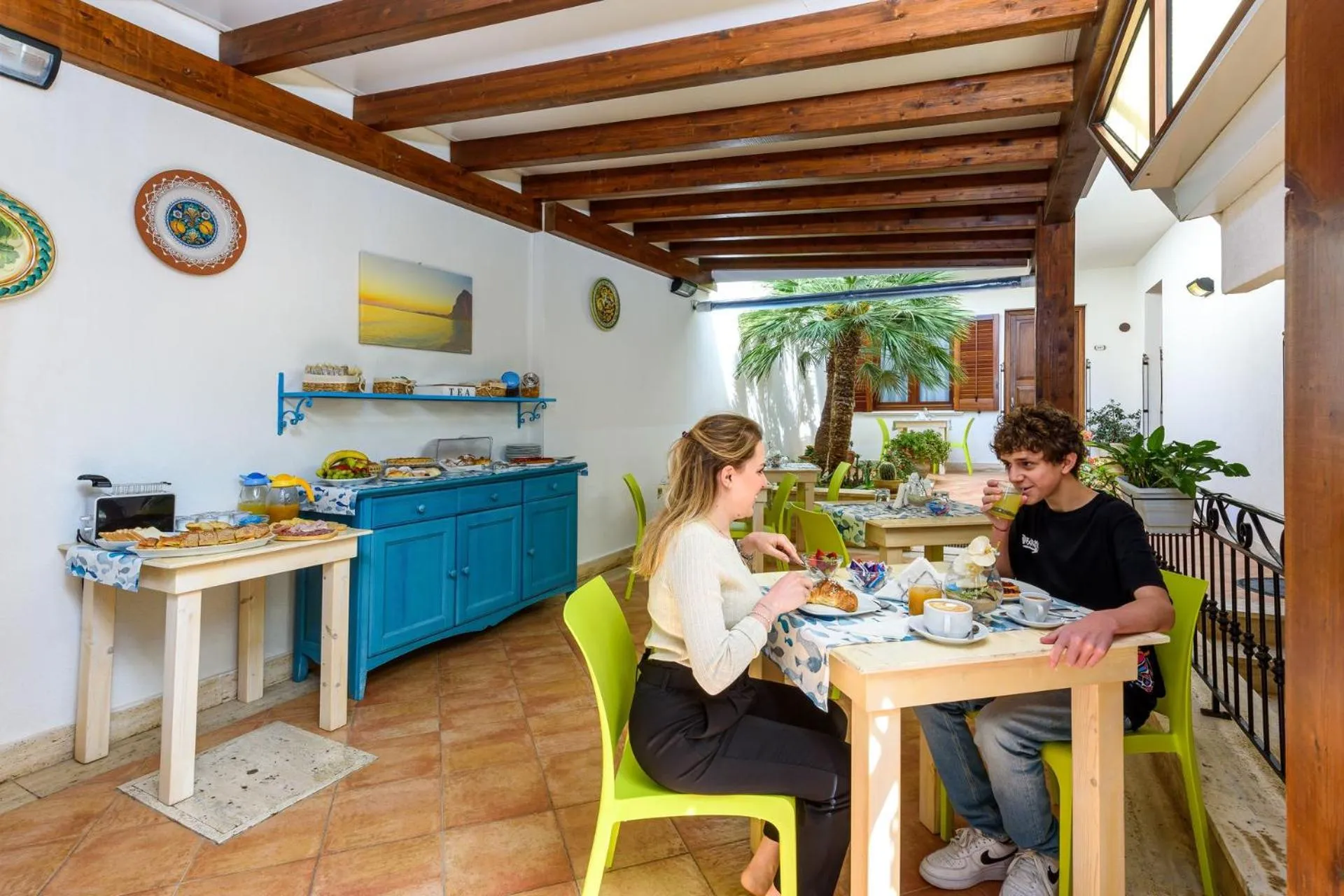 Breakfast in La Meridiana Hotel