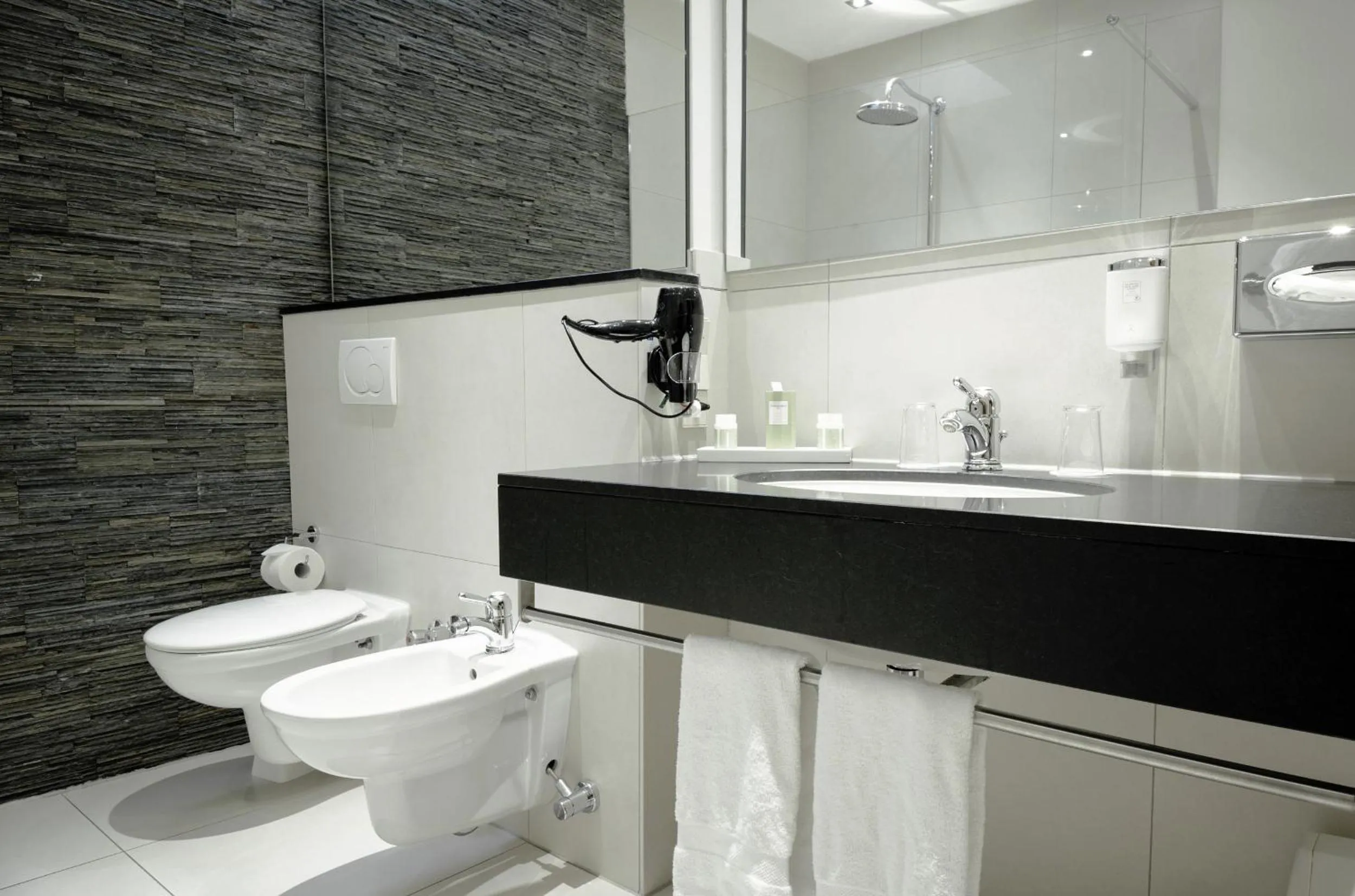 Bathroom in Romantik Hotel Walhalla