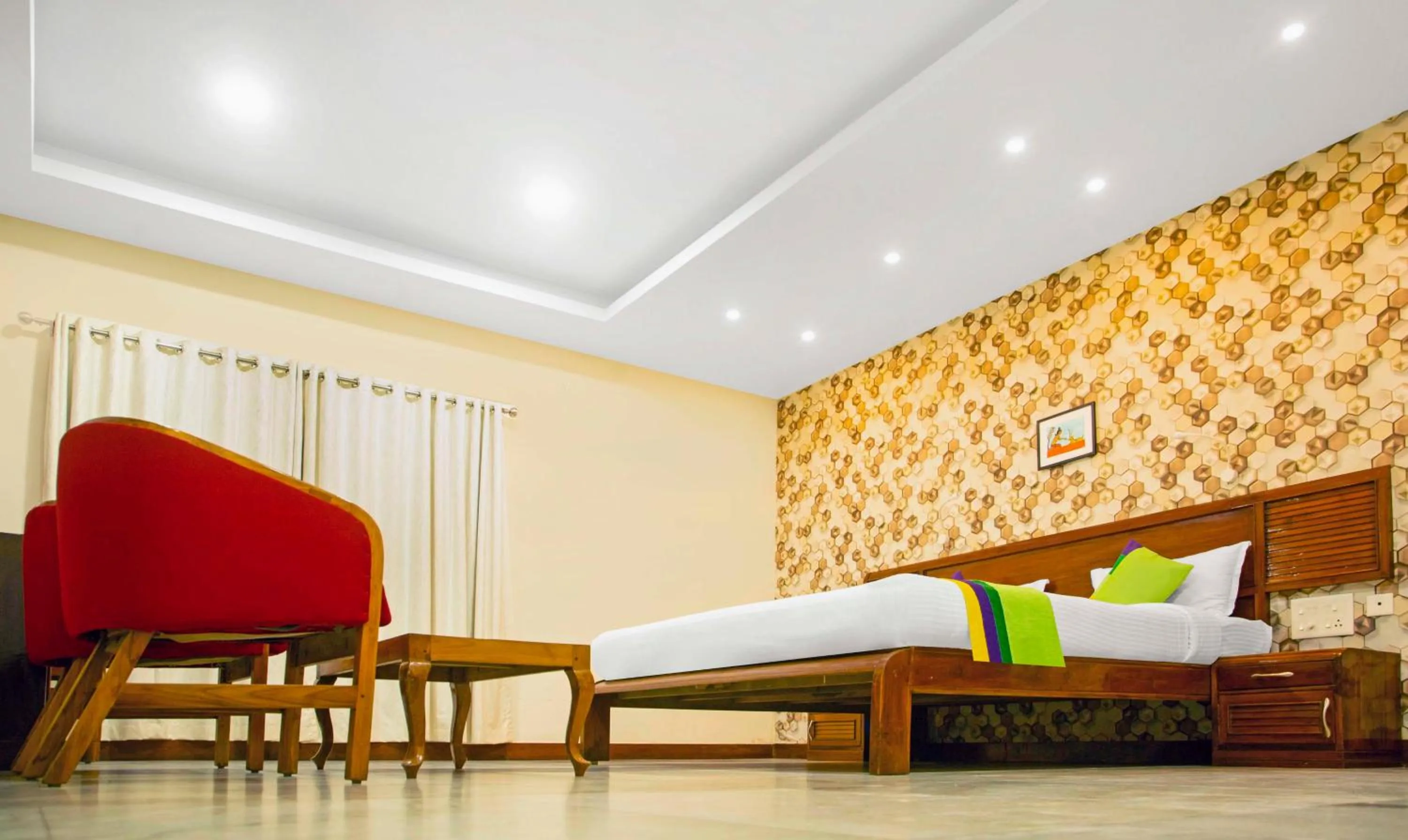 Bedroom, Bed in Treebo Kumily Gate Thekkady