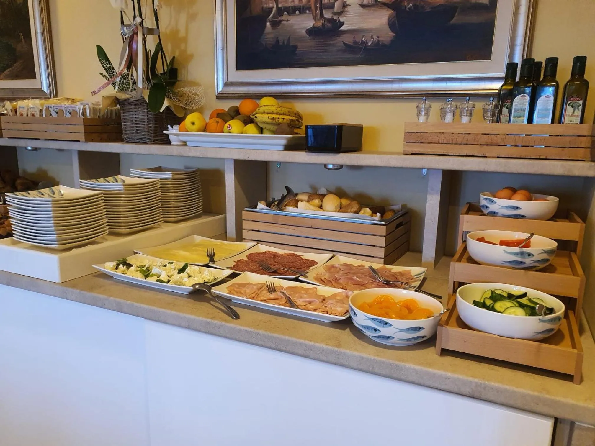 Continental breakfast in Hotel Stella Marina