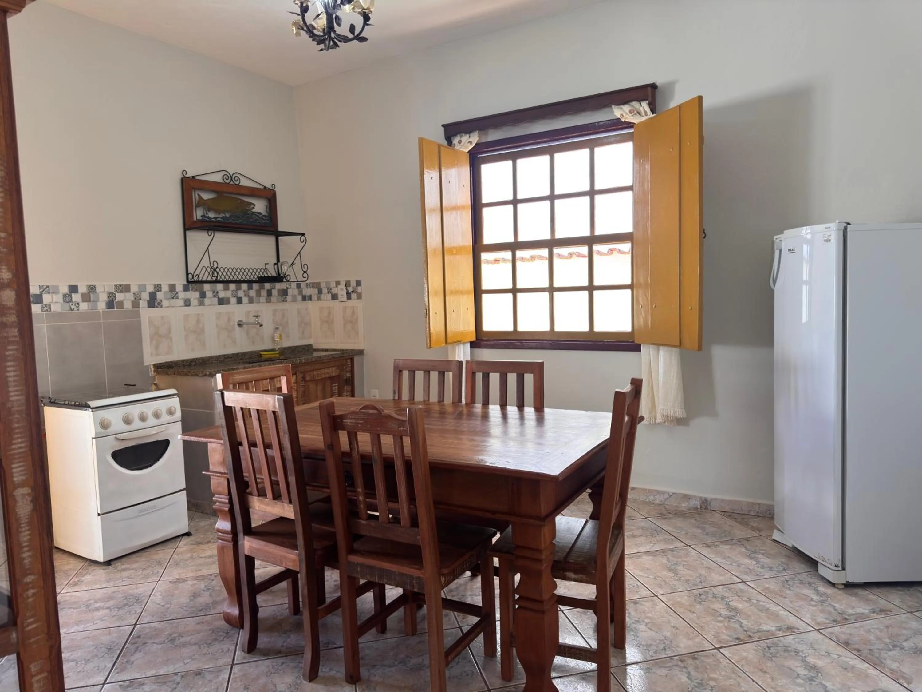 Kitchen or kitchenette in Pousada Neuza Barbosa