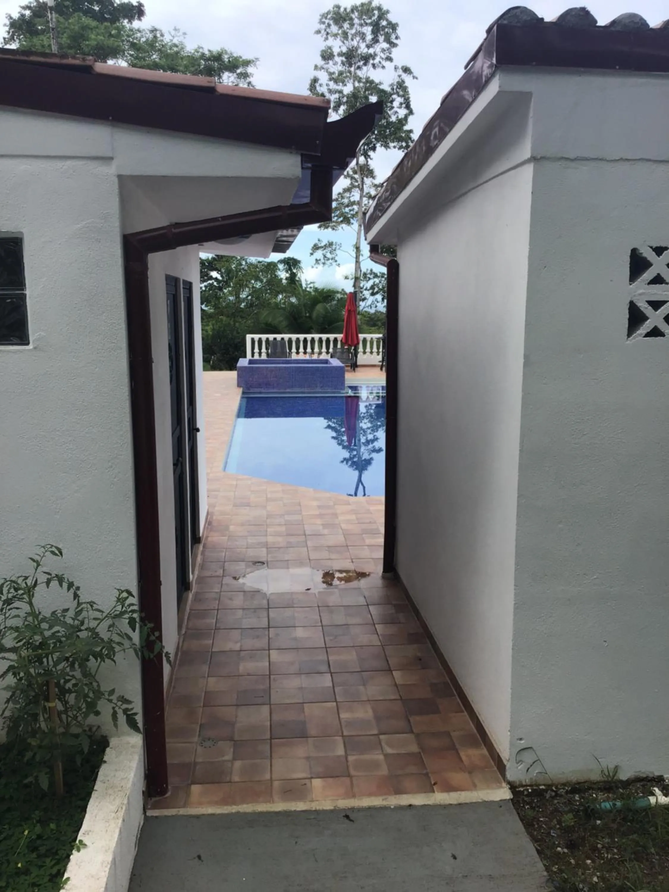 Pool view in Hotel Los Cielos Del Caribe