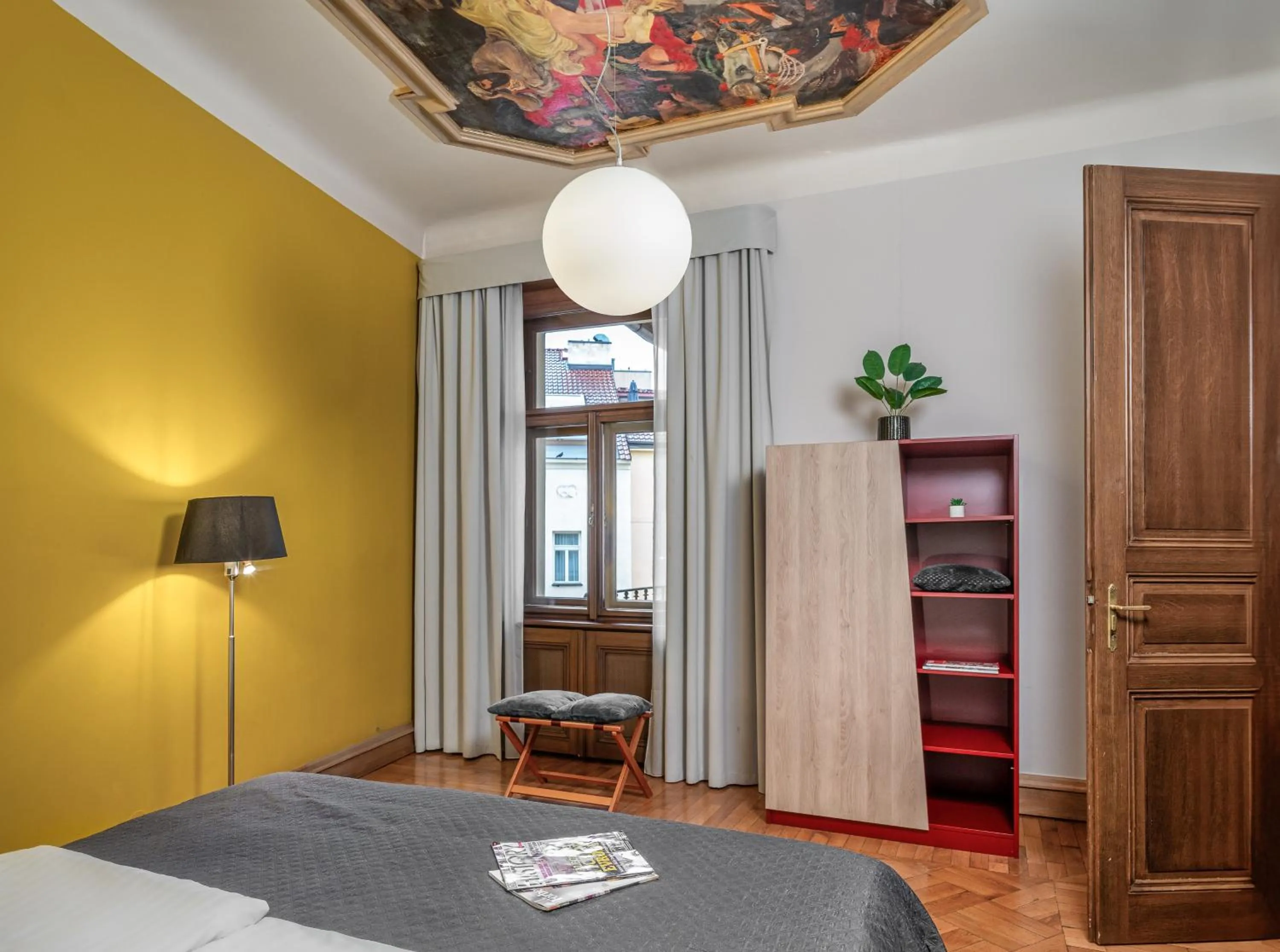 Bedroom, Bed in Art House Apartments by Adrez