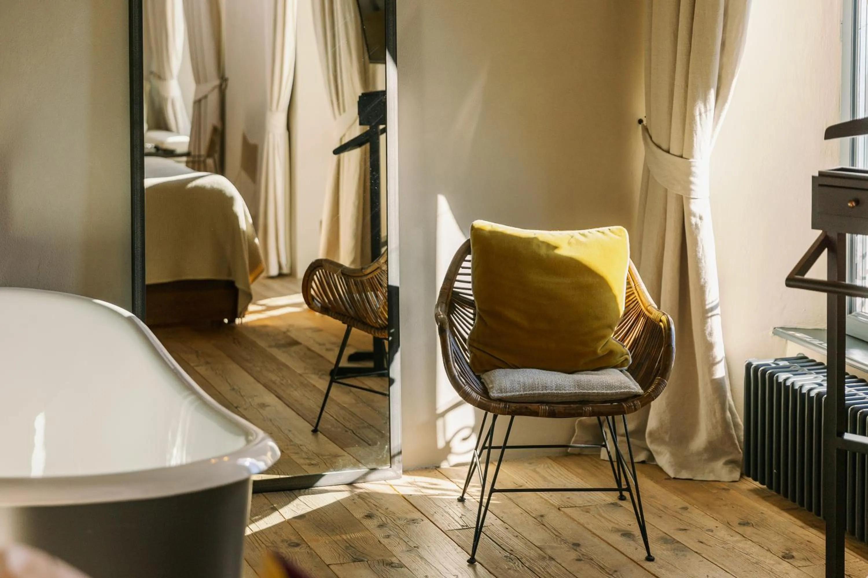 Bed in Relais Castello di Morcote