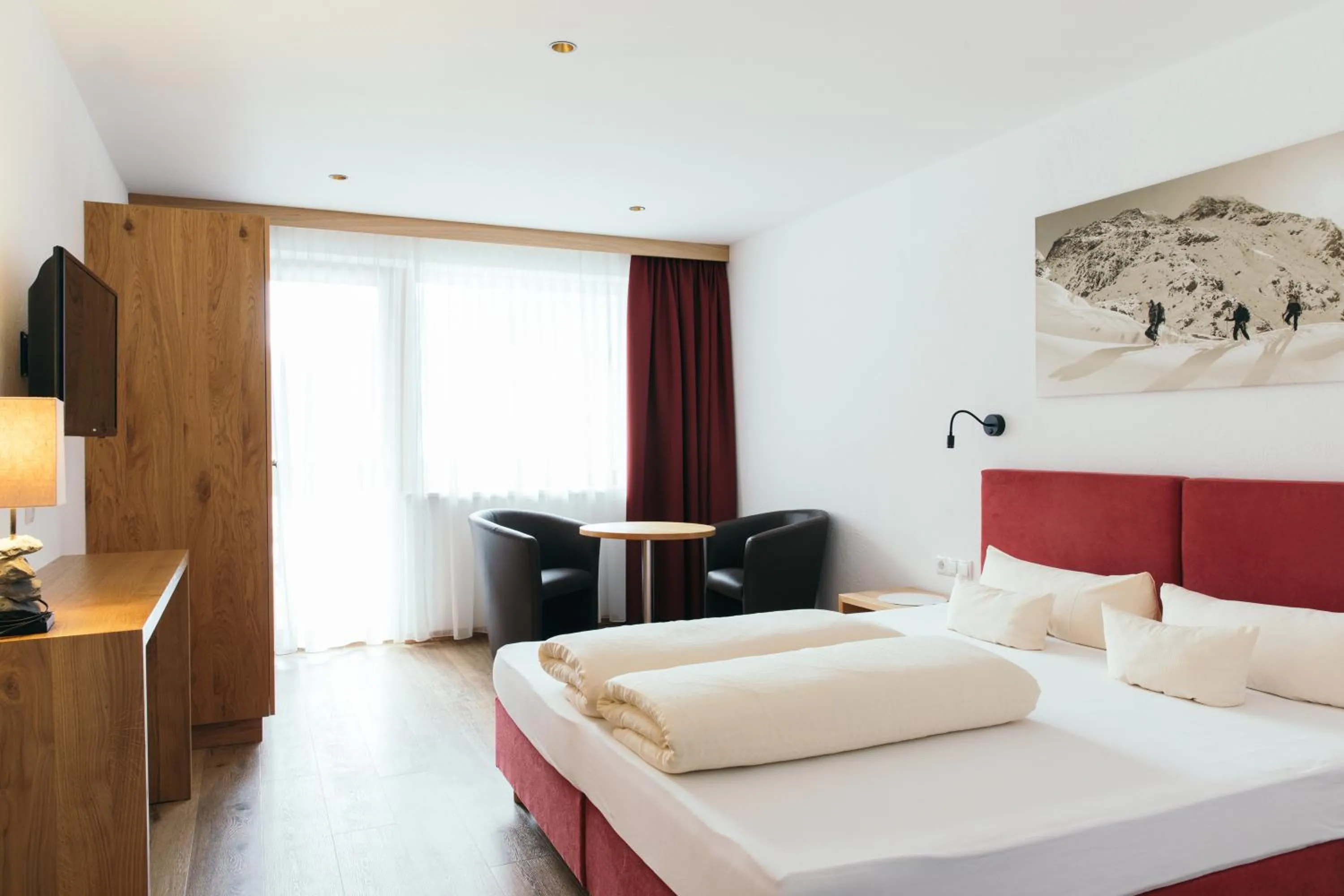 Bed in Hotel Weisseespitze