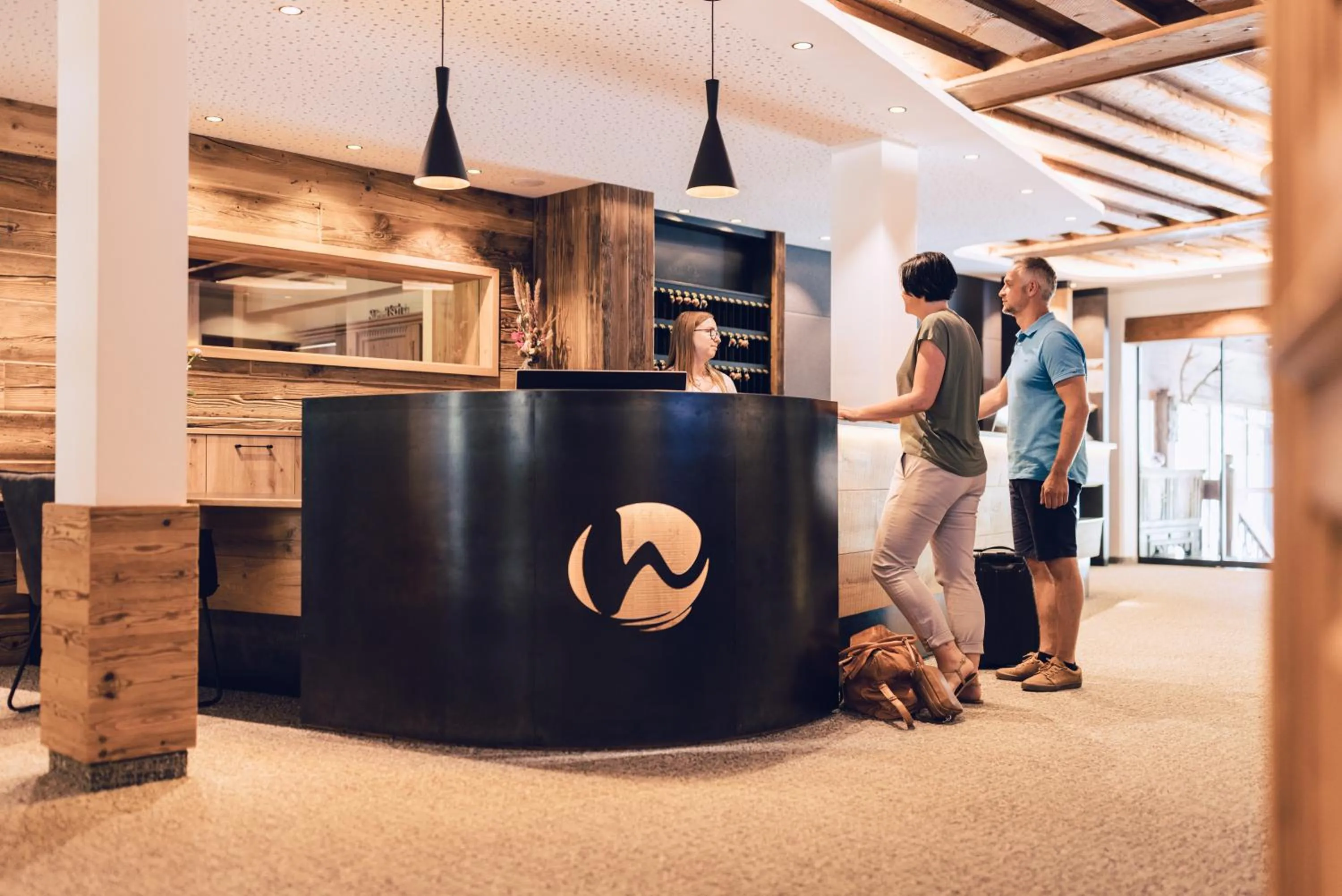 Lobby or reception in Hotel Weisseespitze