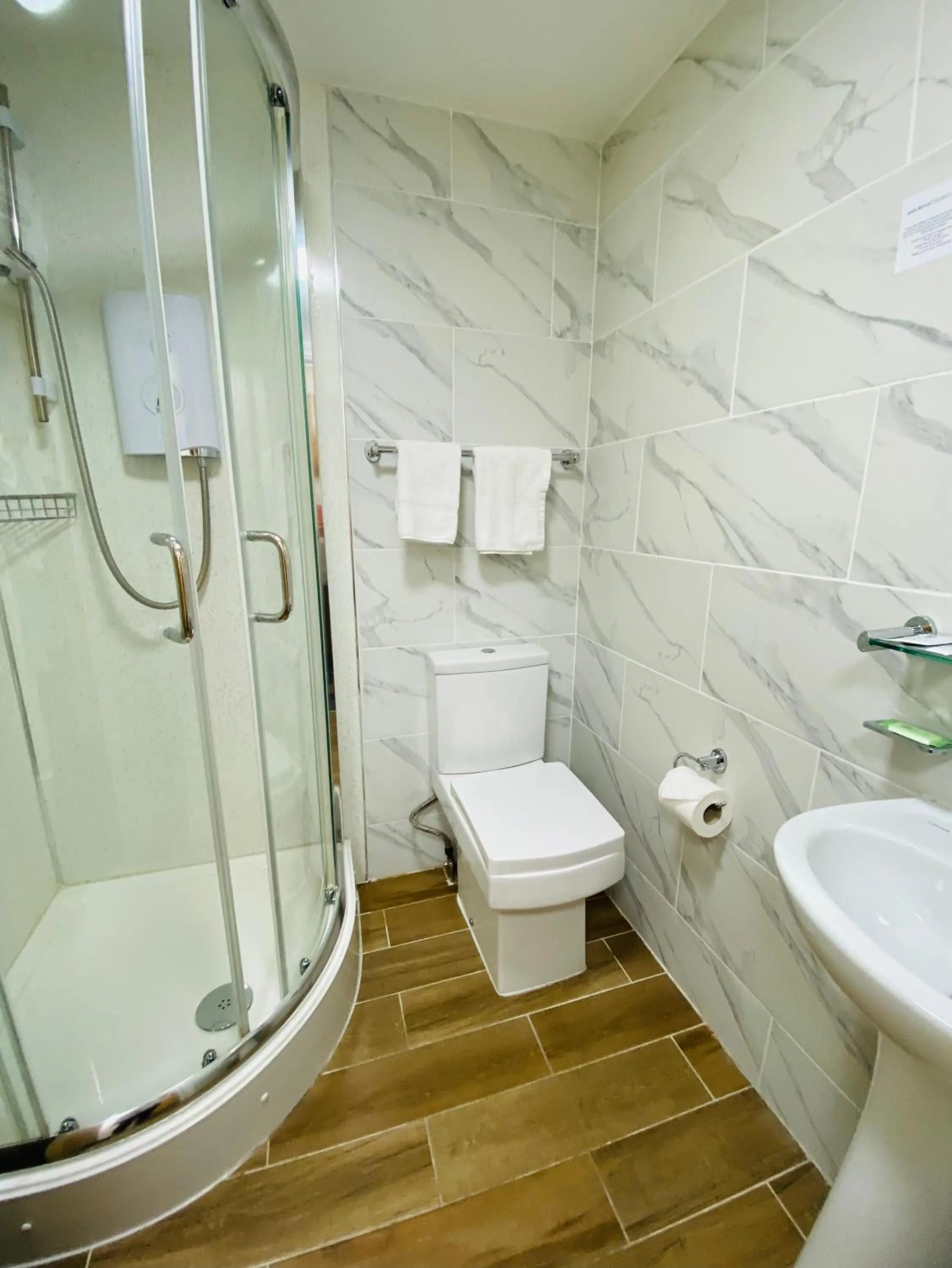 Shower in PremierLux Serviced Apartments