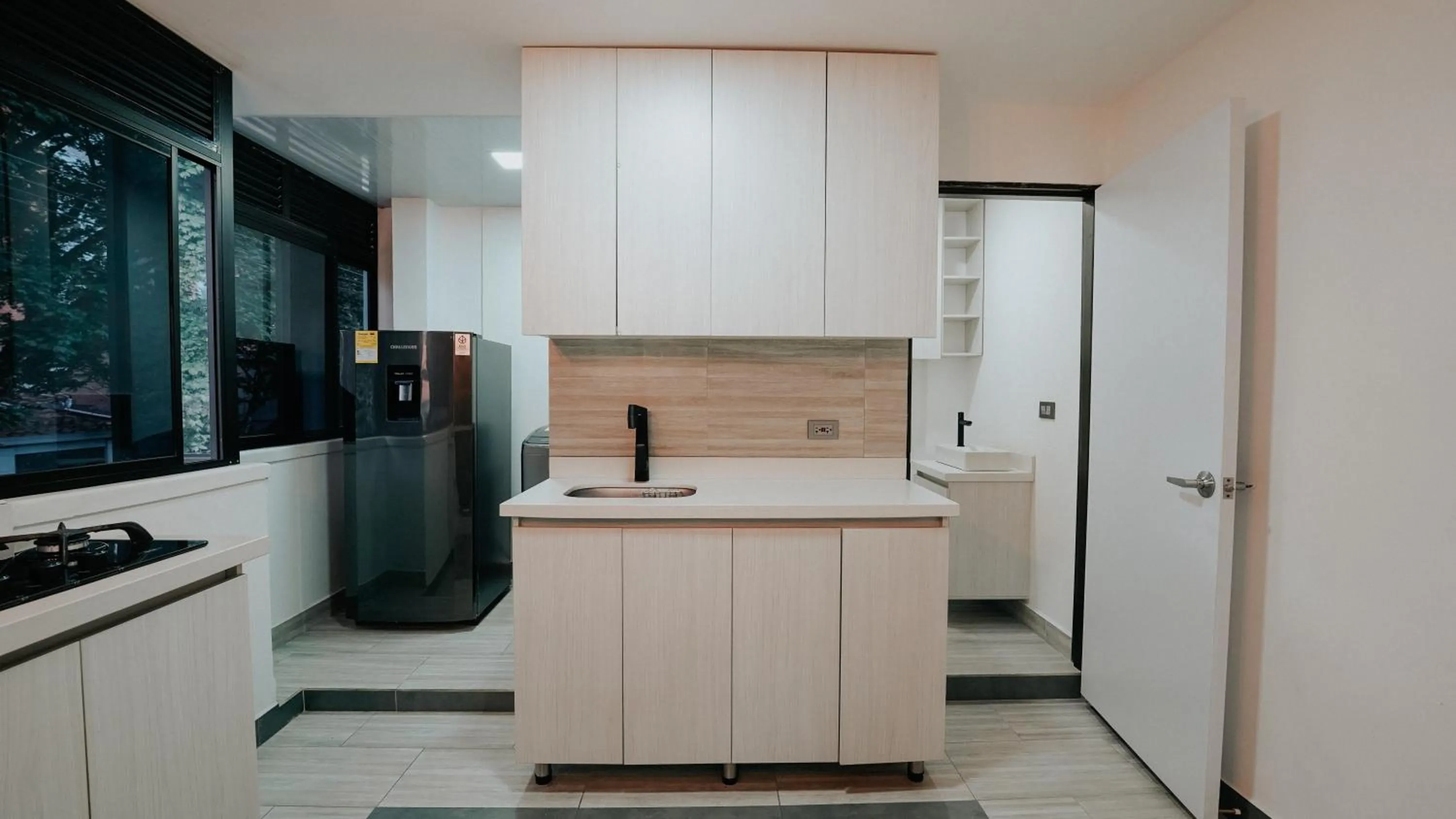 Kitchen or kitchenette in Hotel Balcones del Estadio