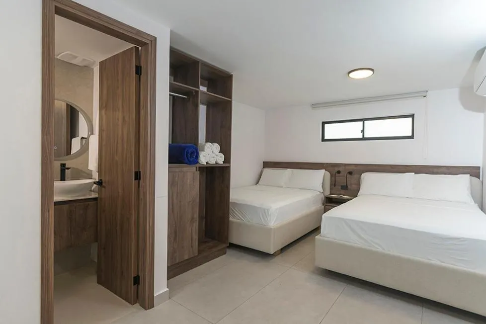 Bed in Hotel Balcones del Estadio