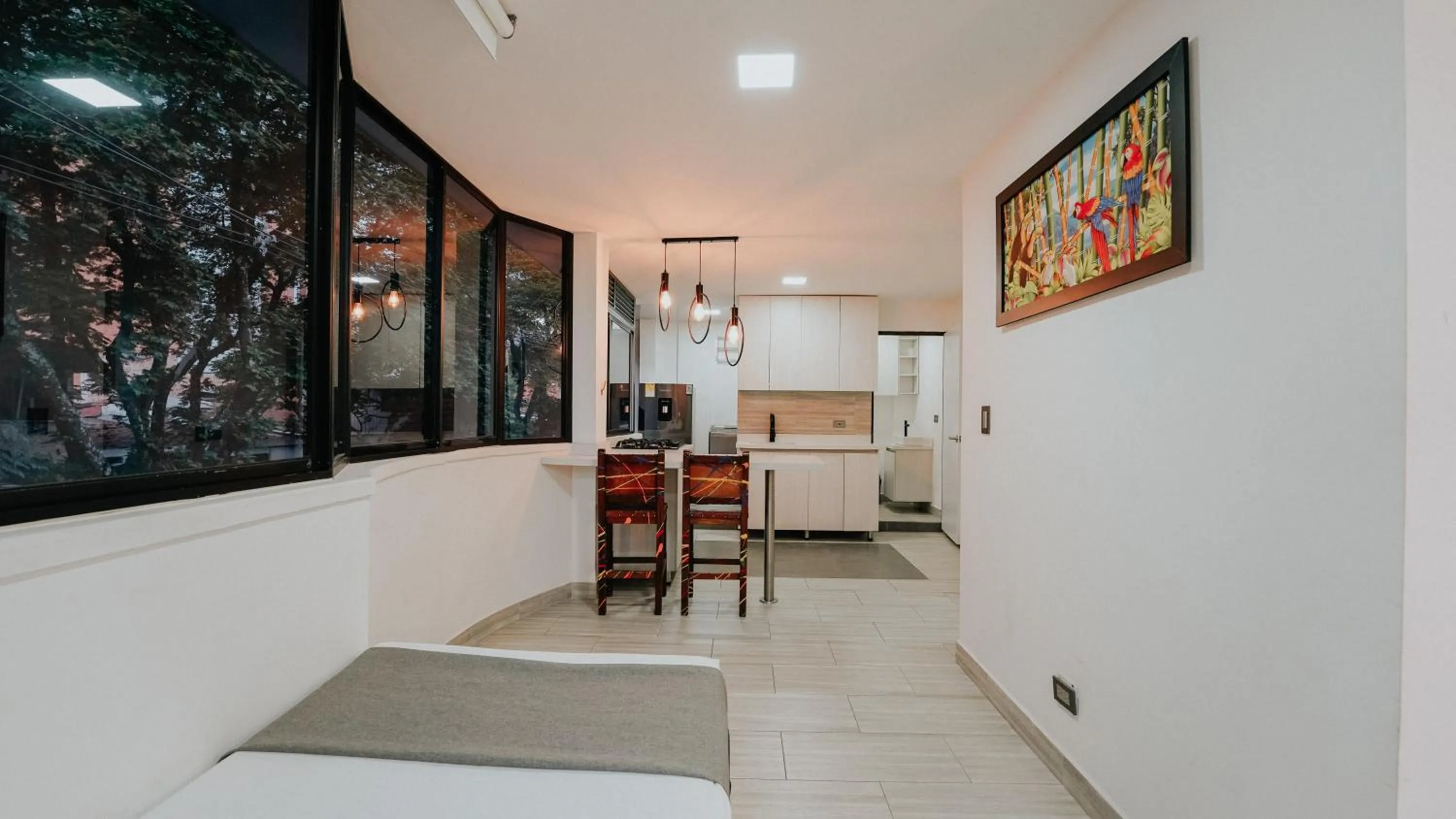 Kitchen or kitchenette in Hotel Balcones del Estadio