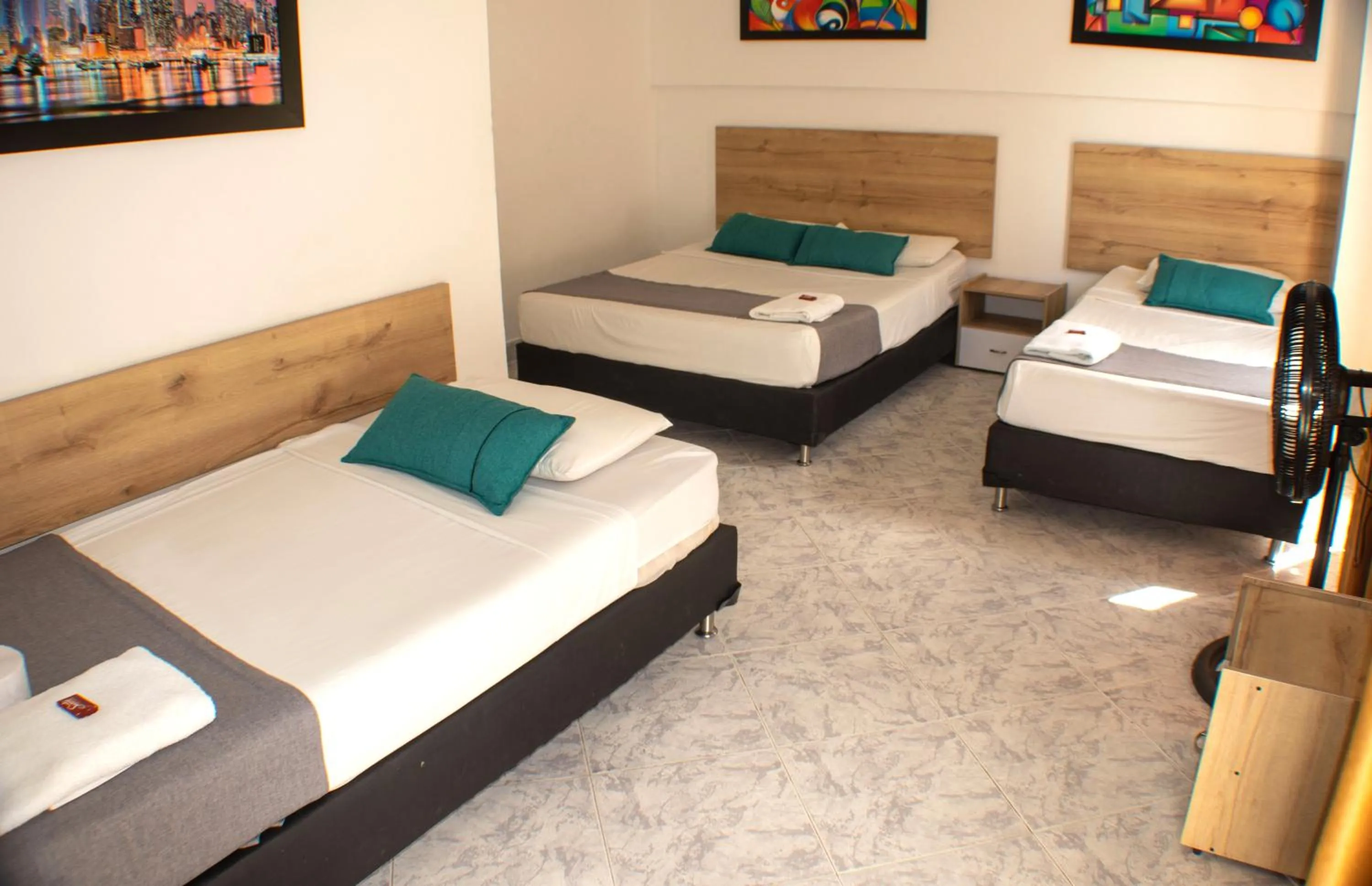 Bed in Hotel Balcones del Estadio