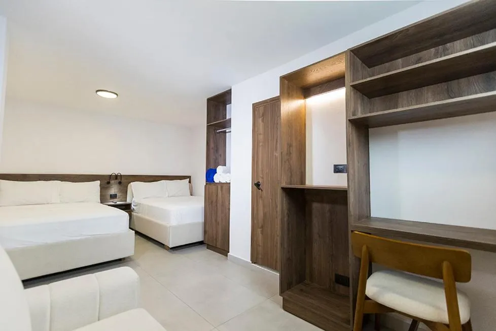 Bed in Hotel Balcones del Estadio