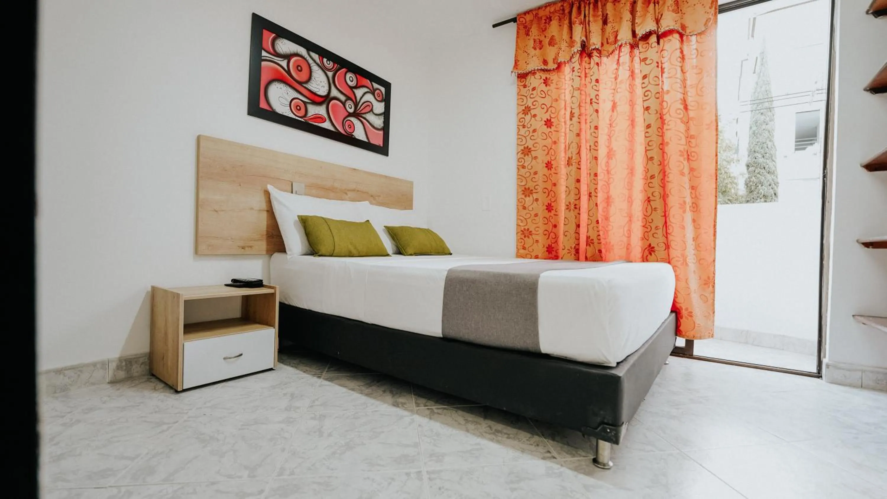 Bed in Hotel Balcones del Estadio