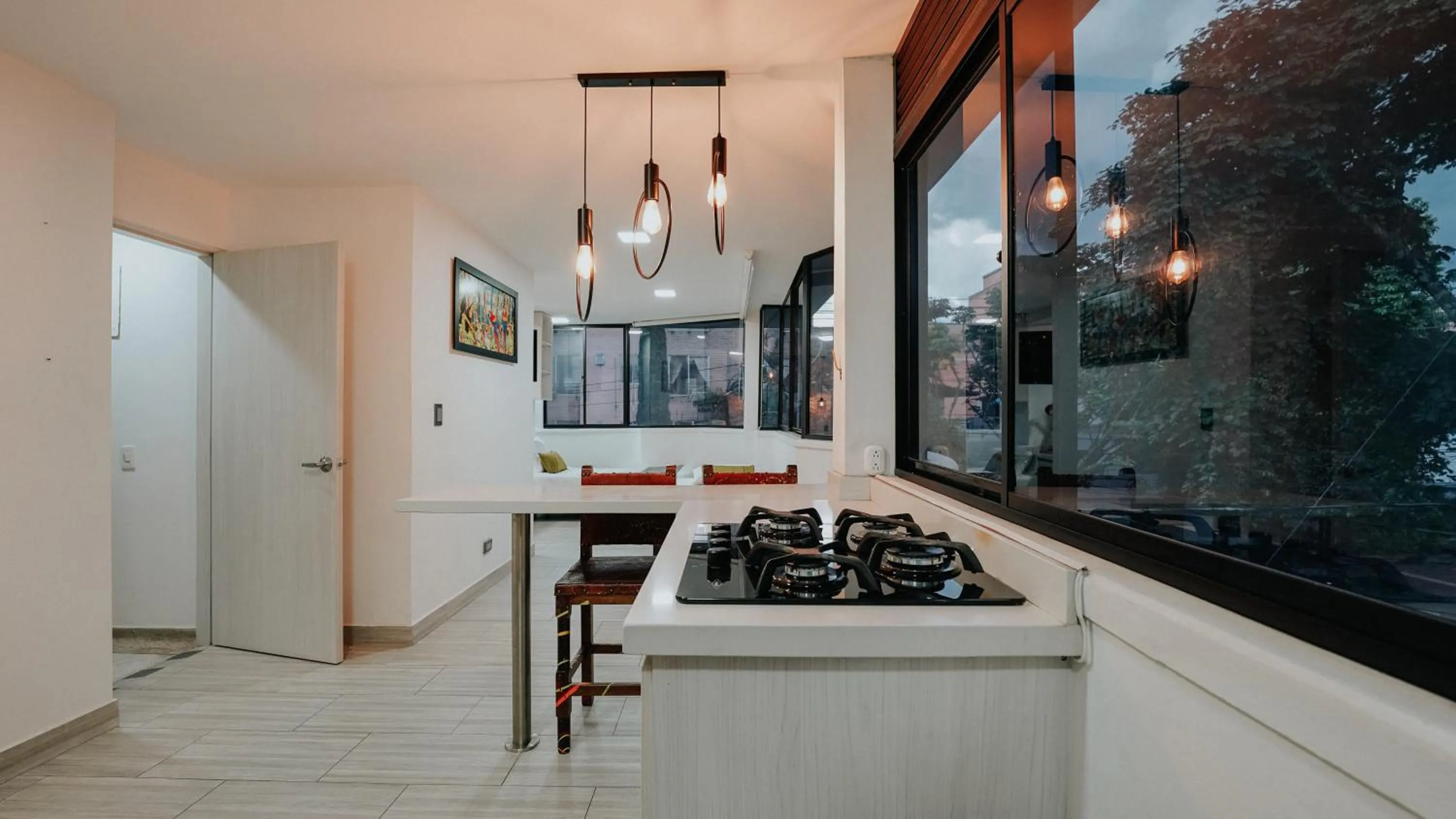 Kitchen or kitchenette in Hotel Balcones del Estadio
