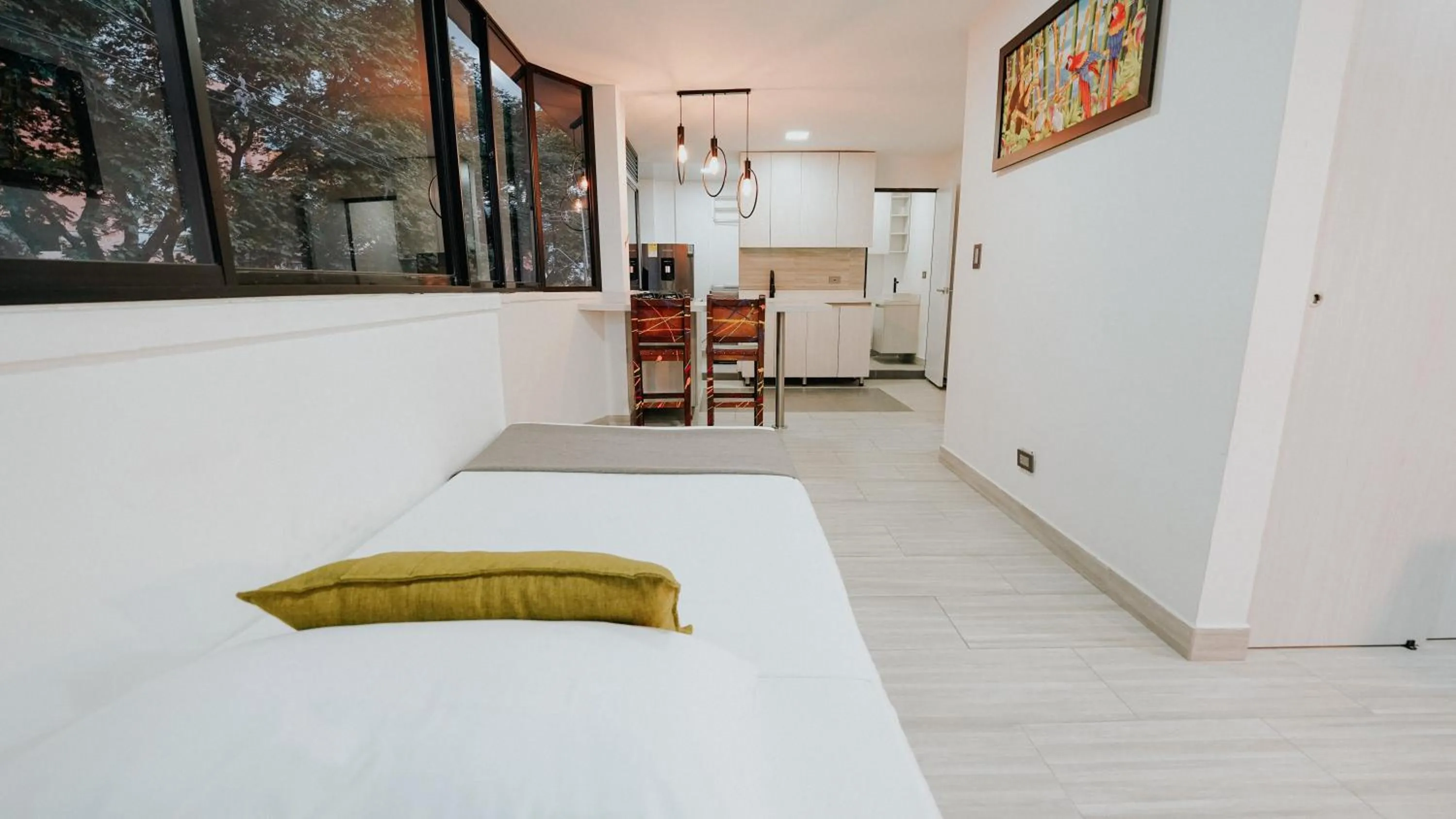 Bed in Hotel Balcones del Estadio