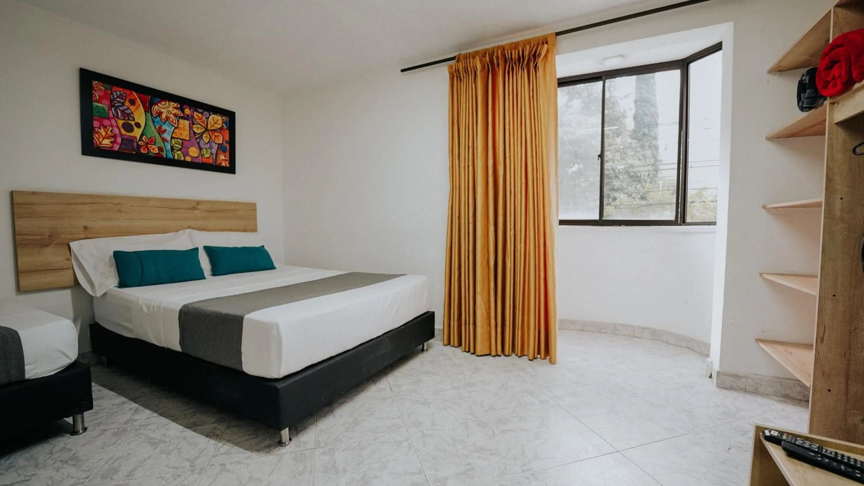 Bed in Hotel Balcones del Estadio