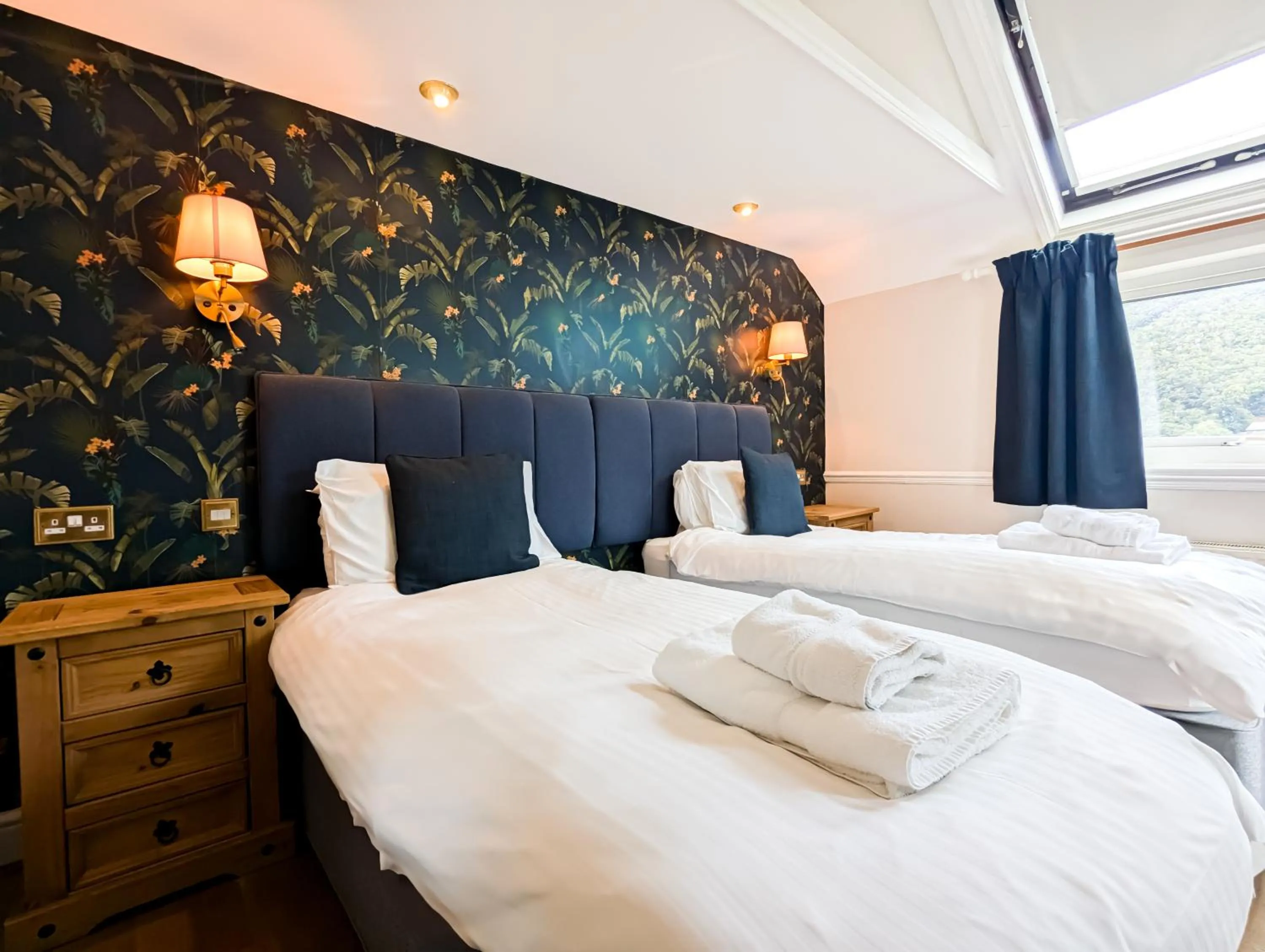 Bed in Tynycornel Hotel