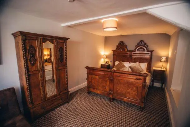 Bed in Tynycornel Hotel