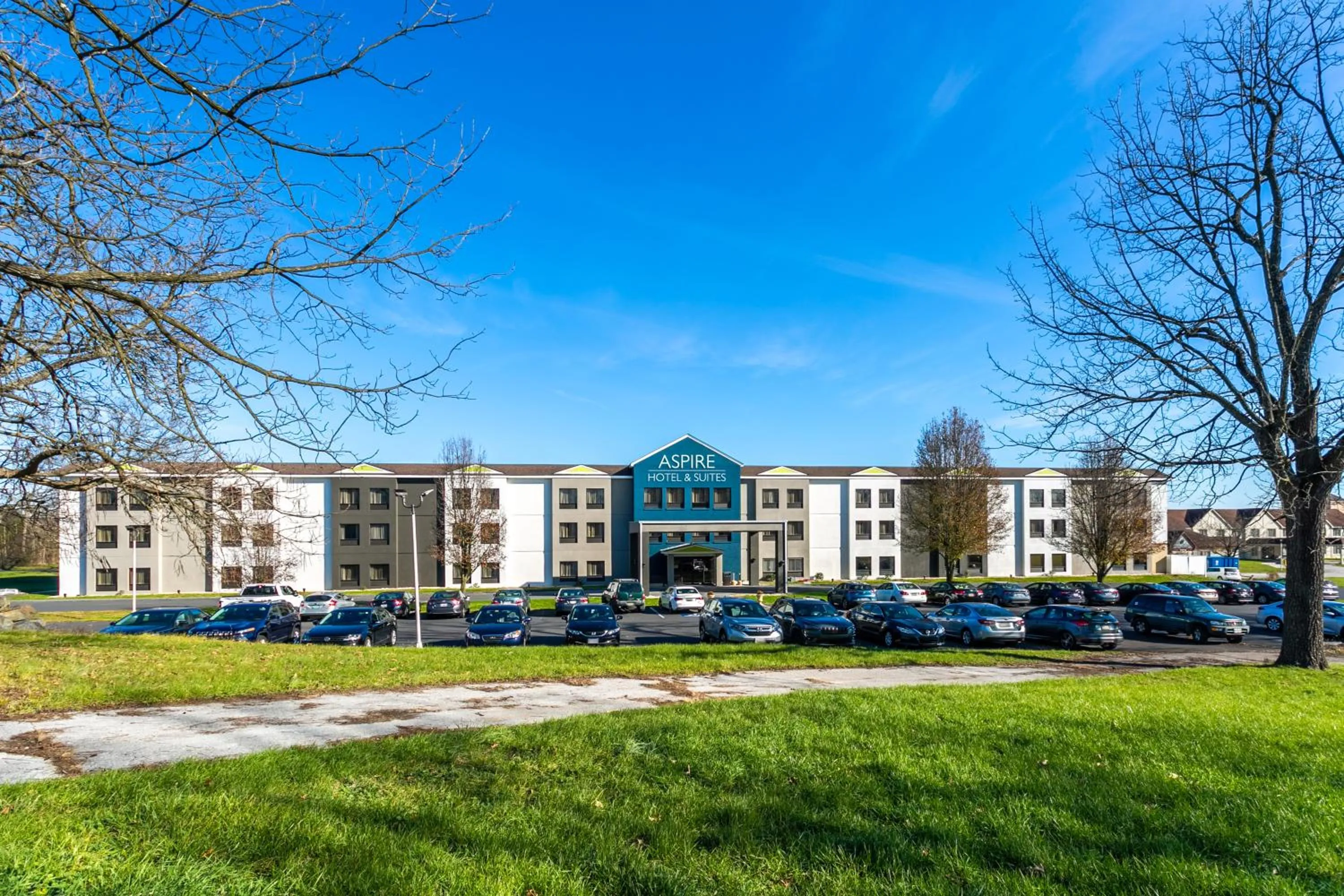 Property building in Aspire Hotel and Suites