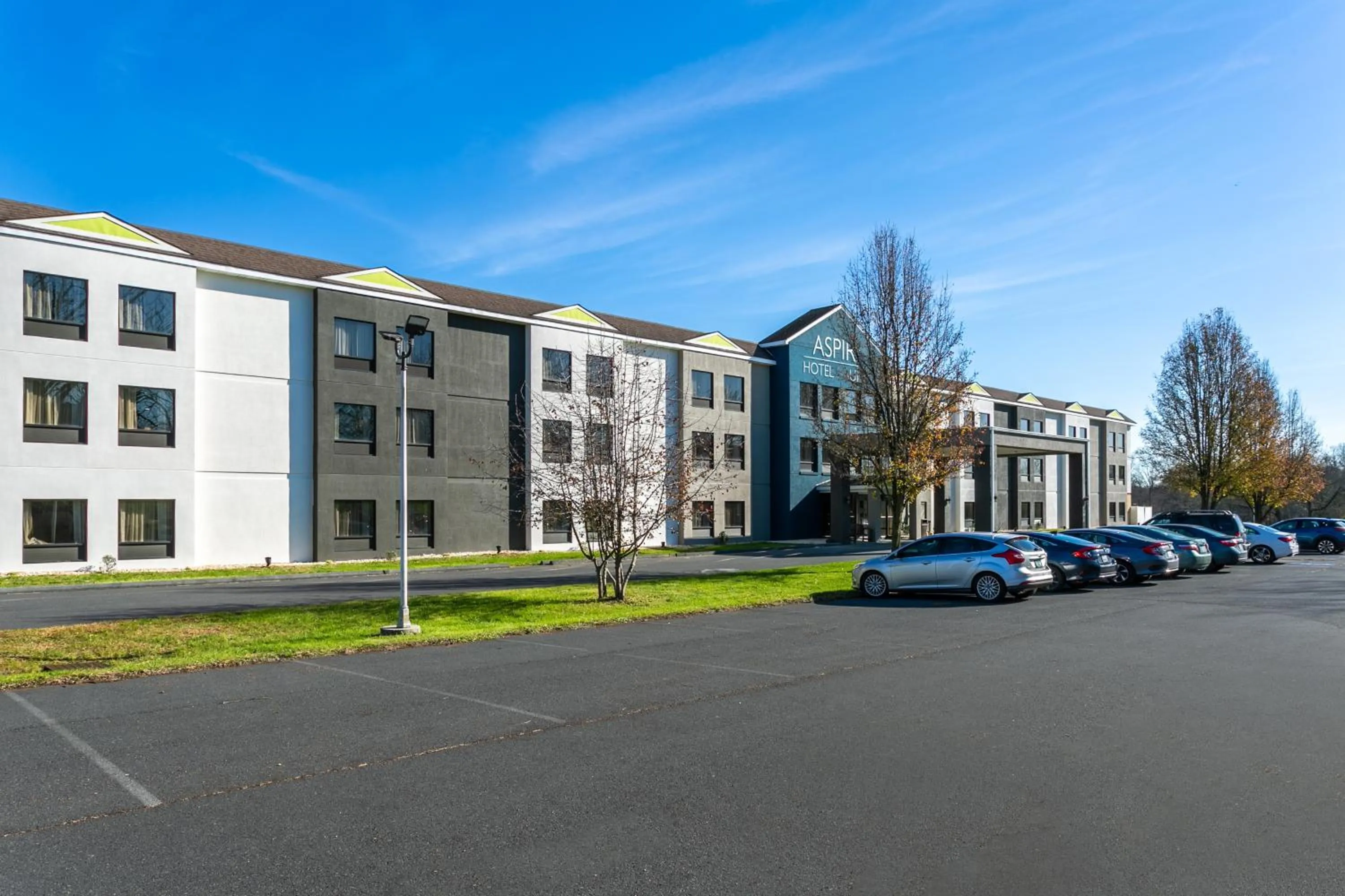 Property building in Aspire Hotel and Suites